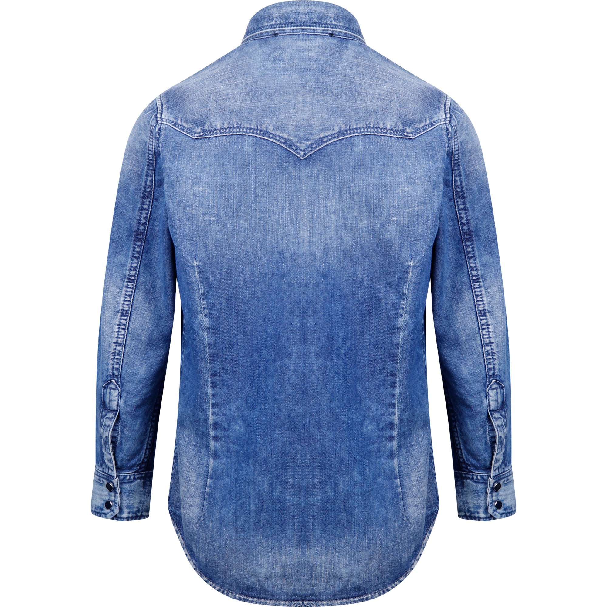 Diesel Boys Retro Acid Washed Jeans Shirt for Boys