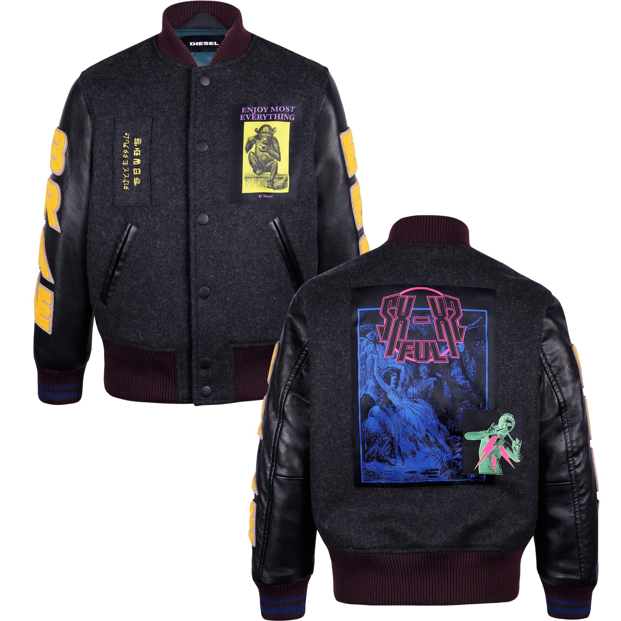 Diesel Boys "Enjoy Most Everything" & Monkey Varsity Jacket