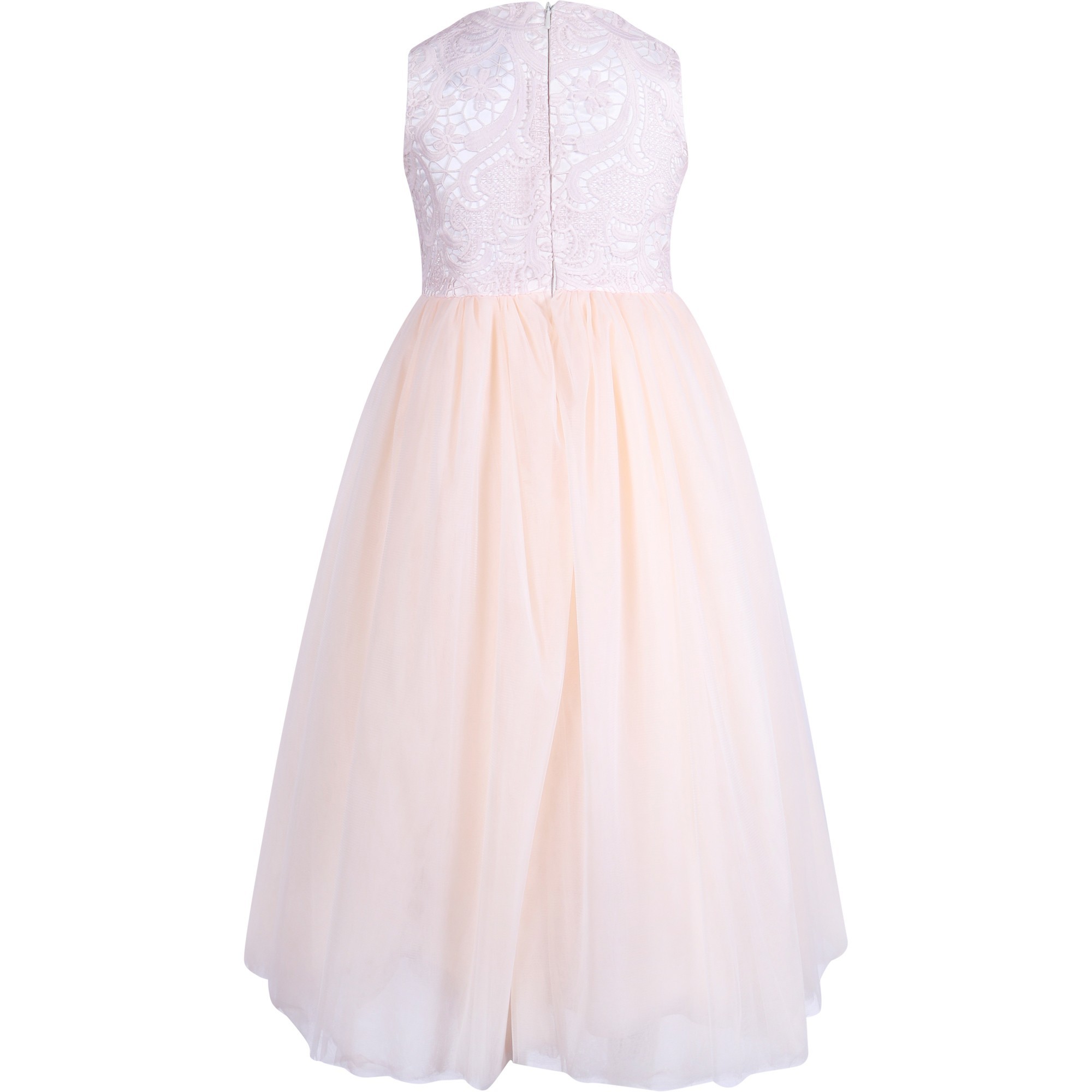 Love Made Love Girls Sequined Tulip Dress with Tulle Skirt