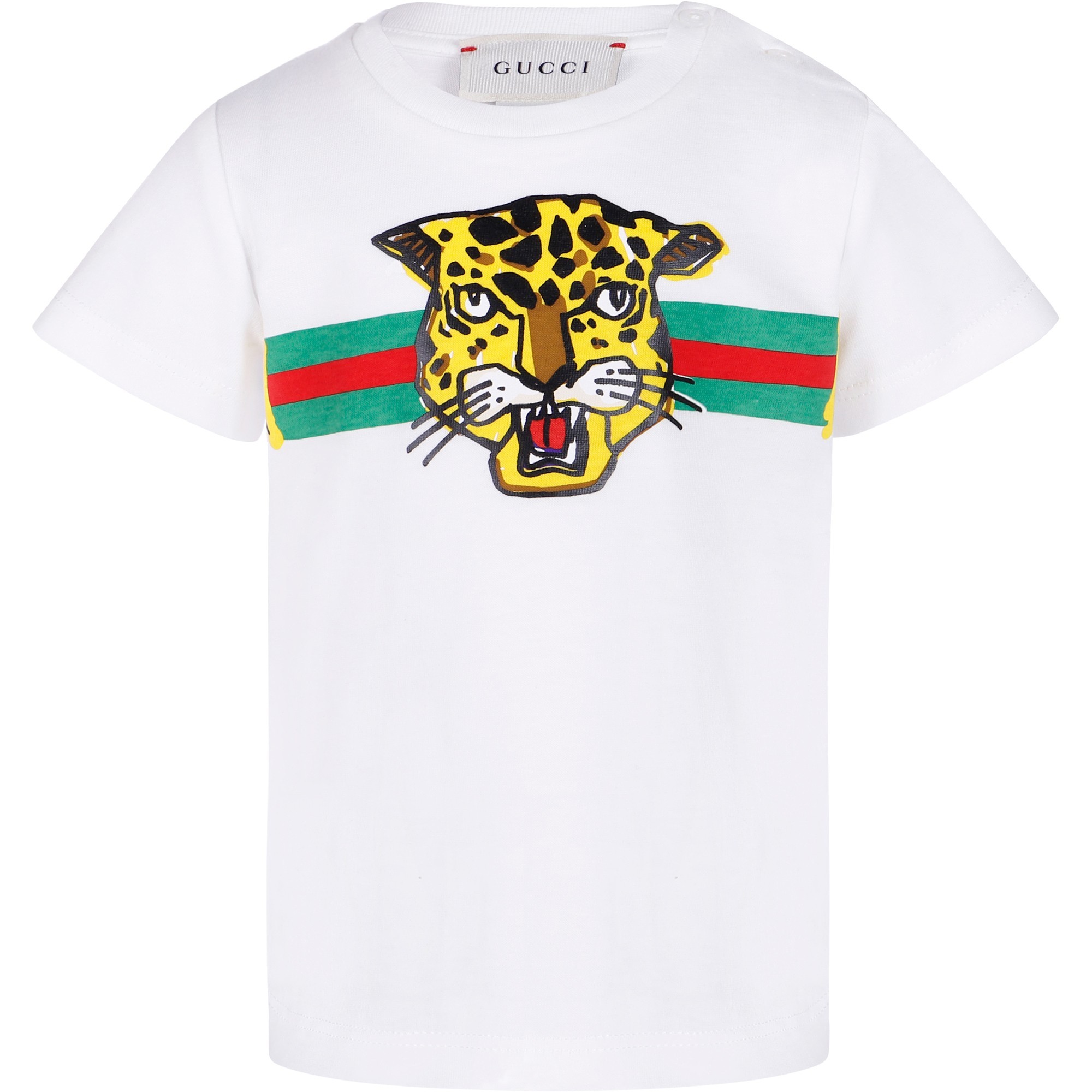 Gucci Baby Jaguar T-Shirt in White â BAMBINIFASHION.COM