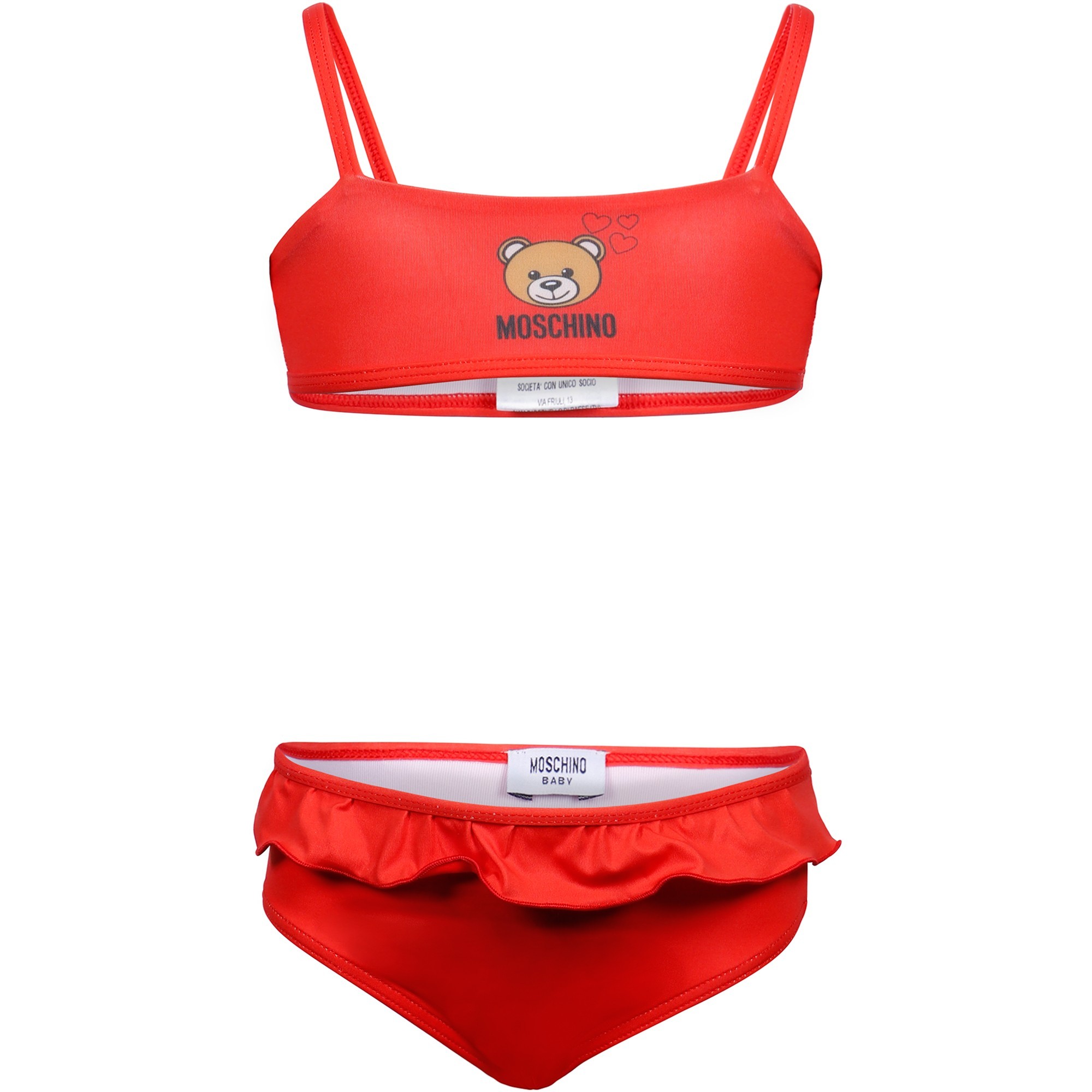 moschino swimsuit red