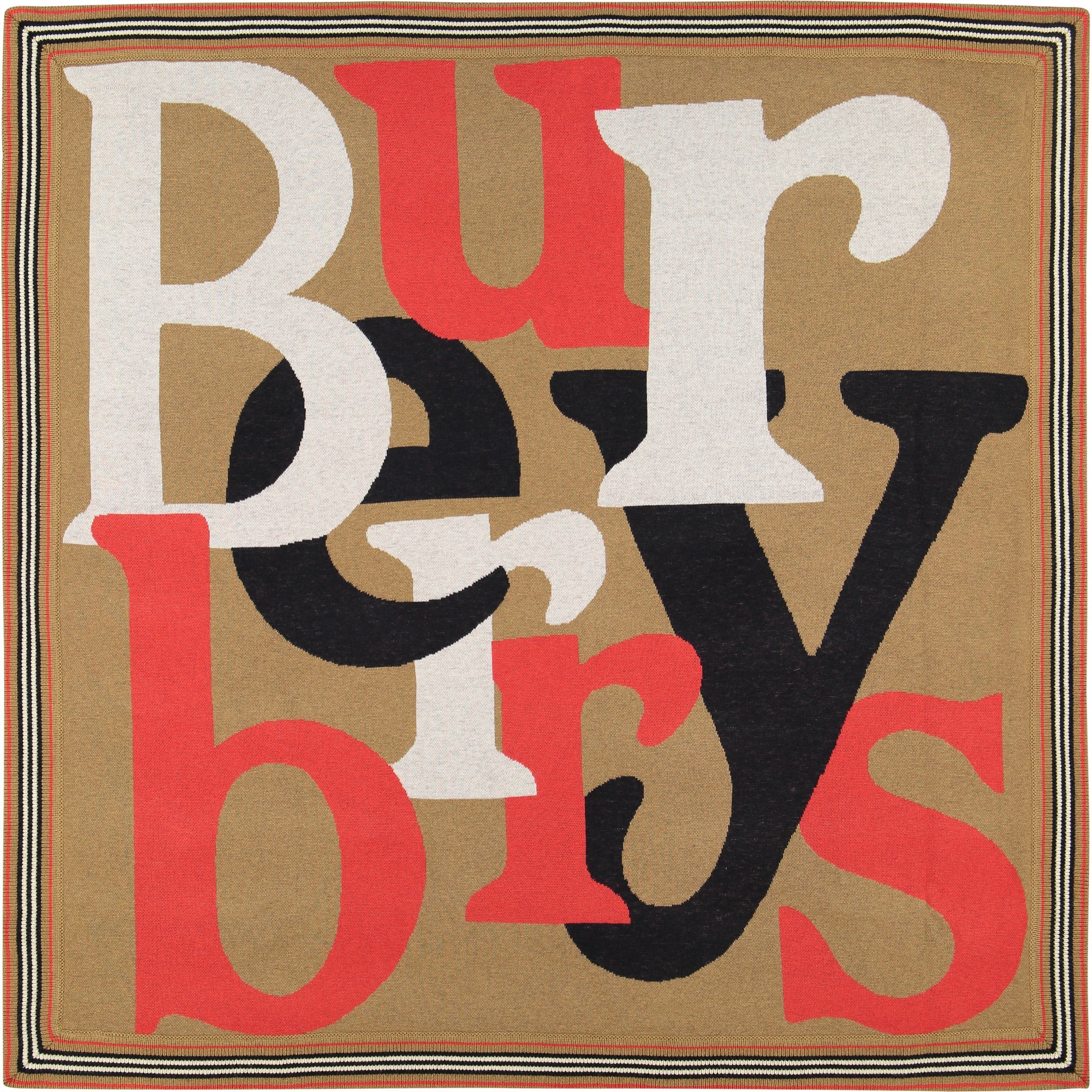 Burberry Letter Print Blanket