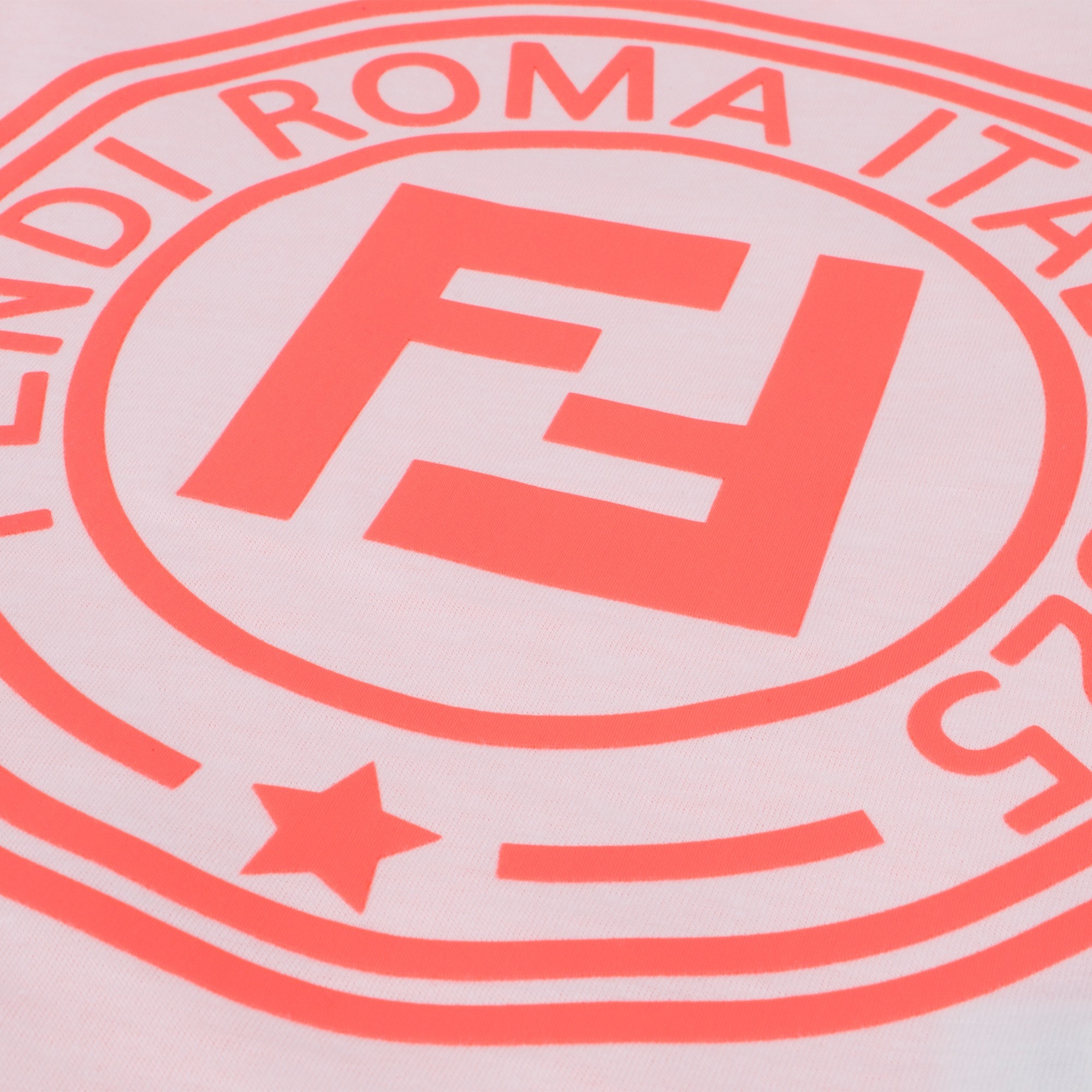 Fendi "Fendi Roma" T-Shirt with Shoulder Stripe — BAMBINIFASHION.COM