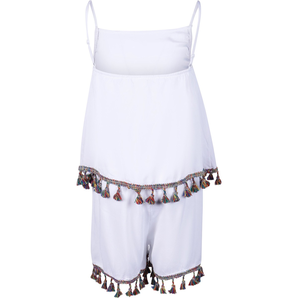 Stella Cove Girls Tassel Romper