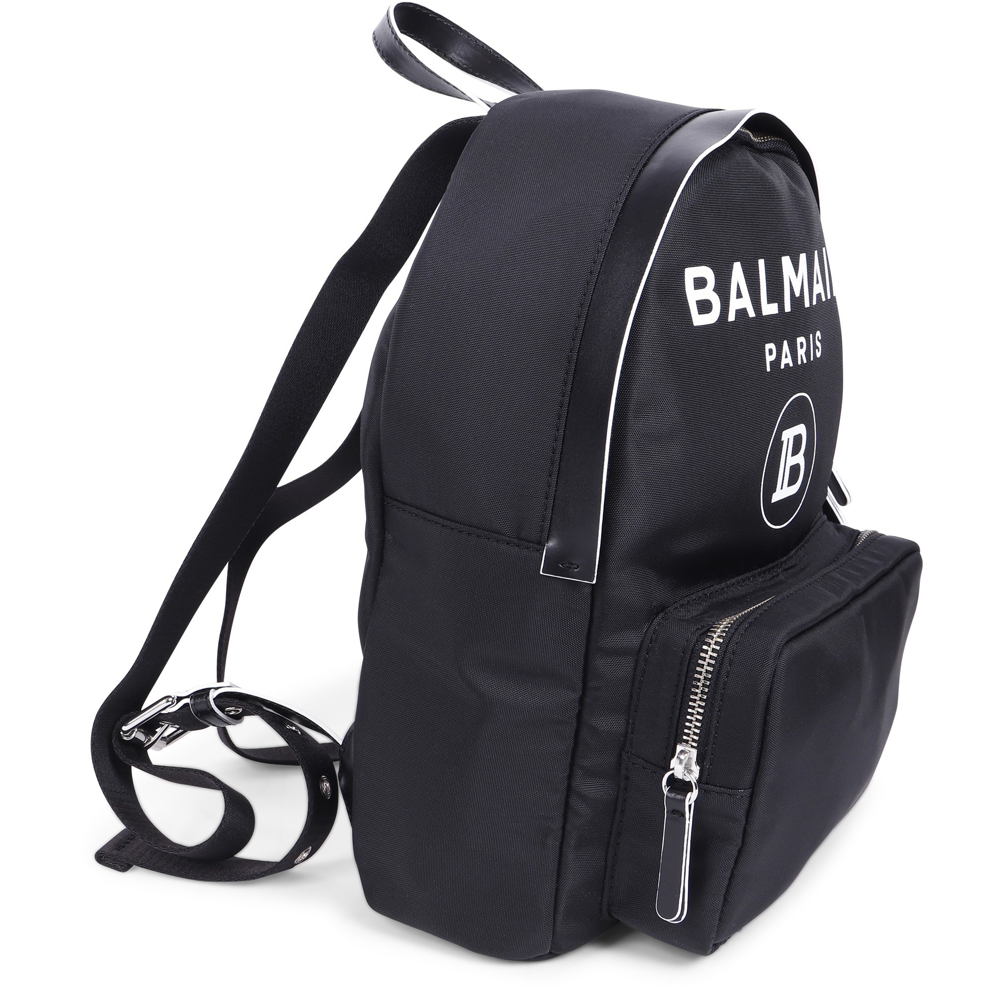 Balmain Logo Backpack in Black - BAMBINIFASHION.COM