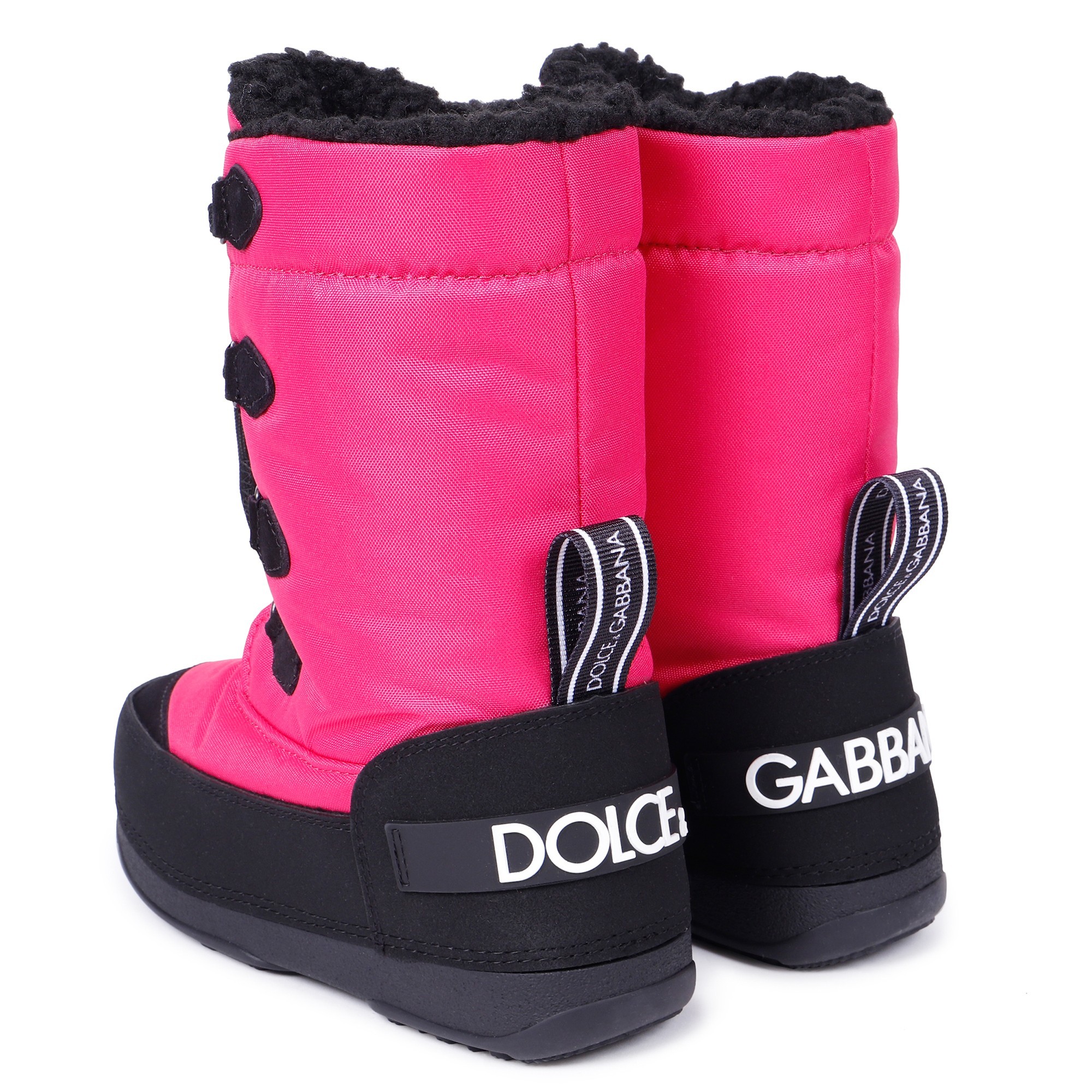 Dolce & Gabbana Girls Snow Boots in Pink