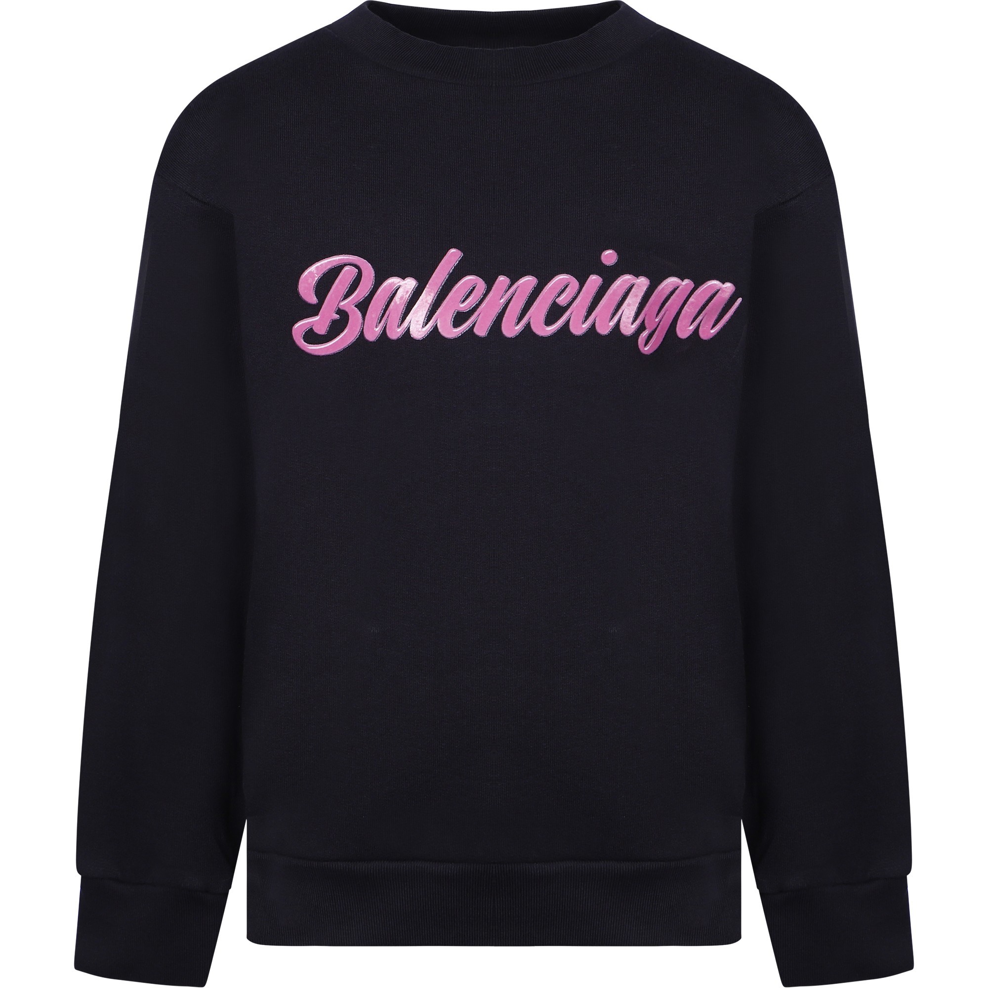 balenciaga pink logo hoodie