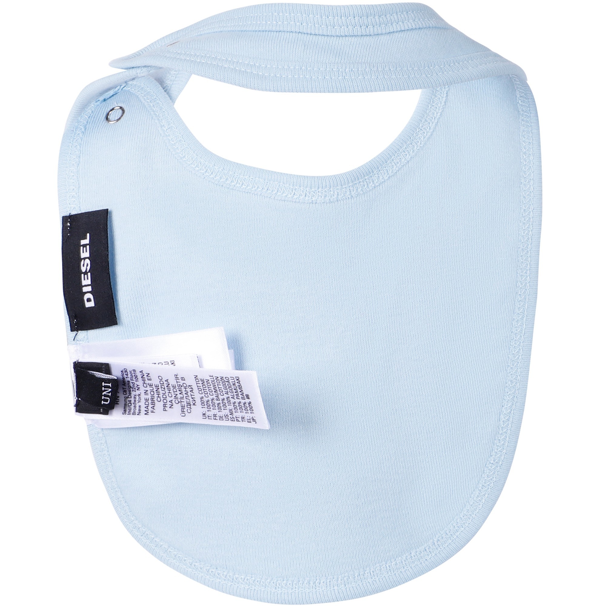 Diesel Baby Logo Bib in Blue