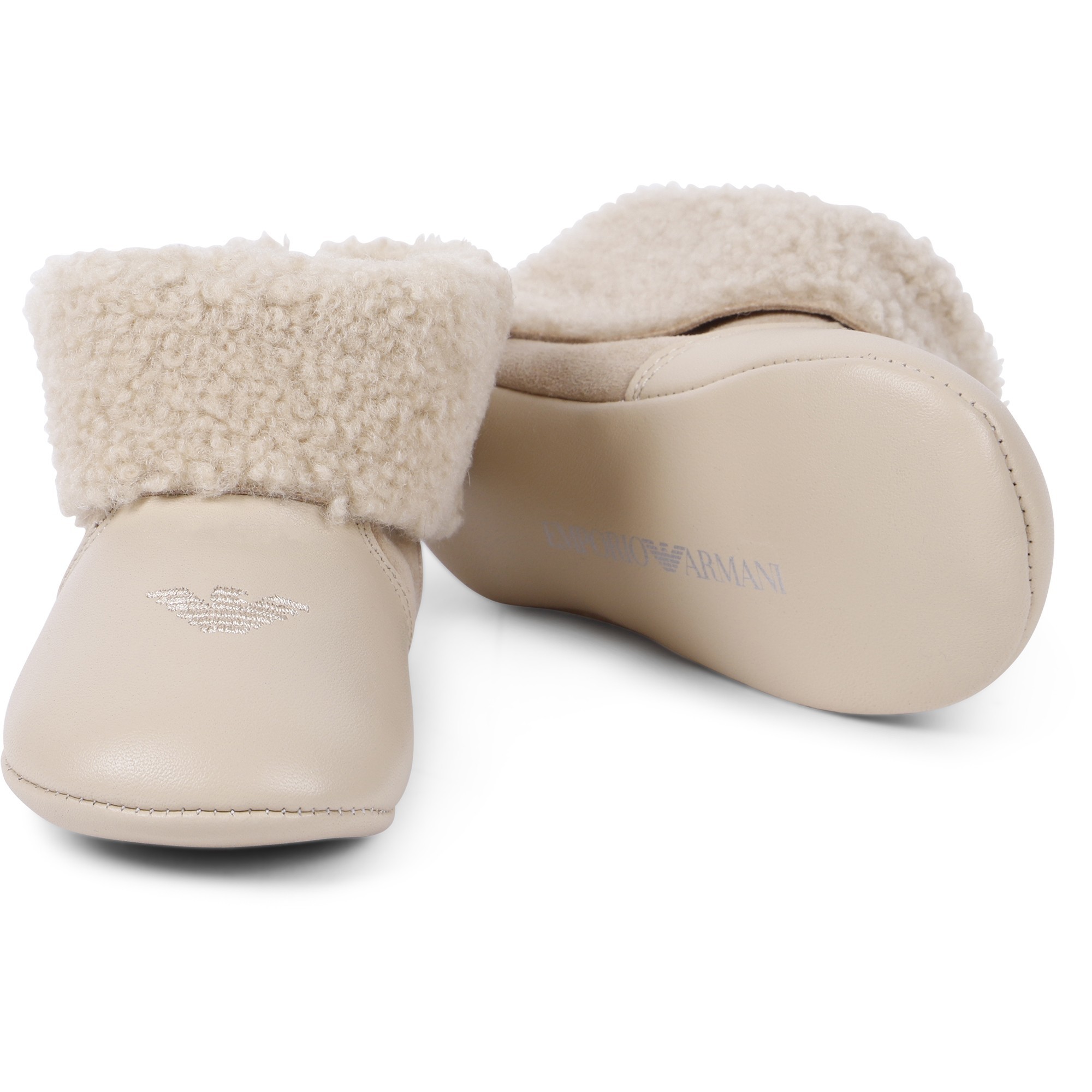 Minnetonka Krabbelschuhe Aus Schaffell – Beige, Größe 17/18 EU, Weich & Bequem Für Babys