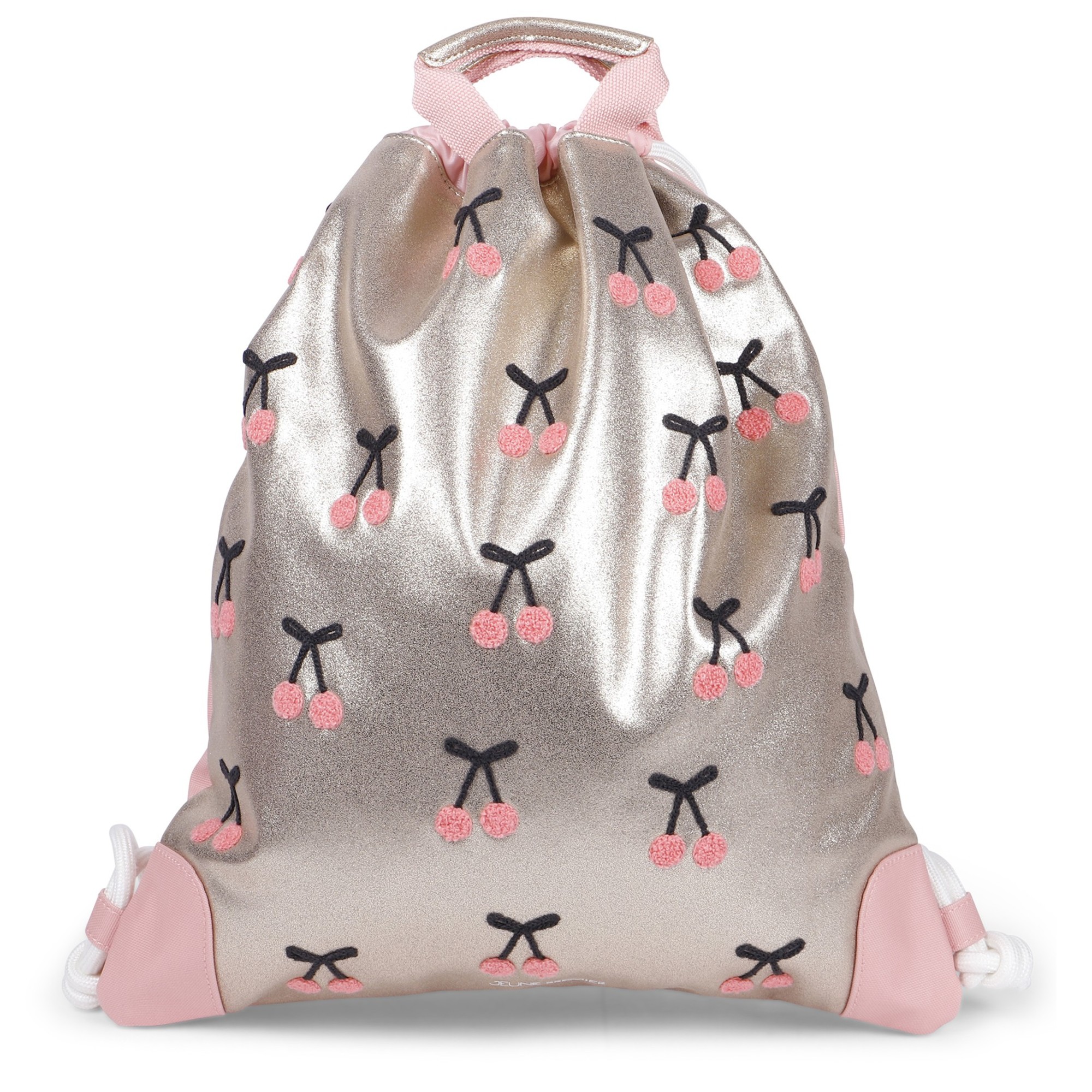 cherry print backpack