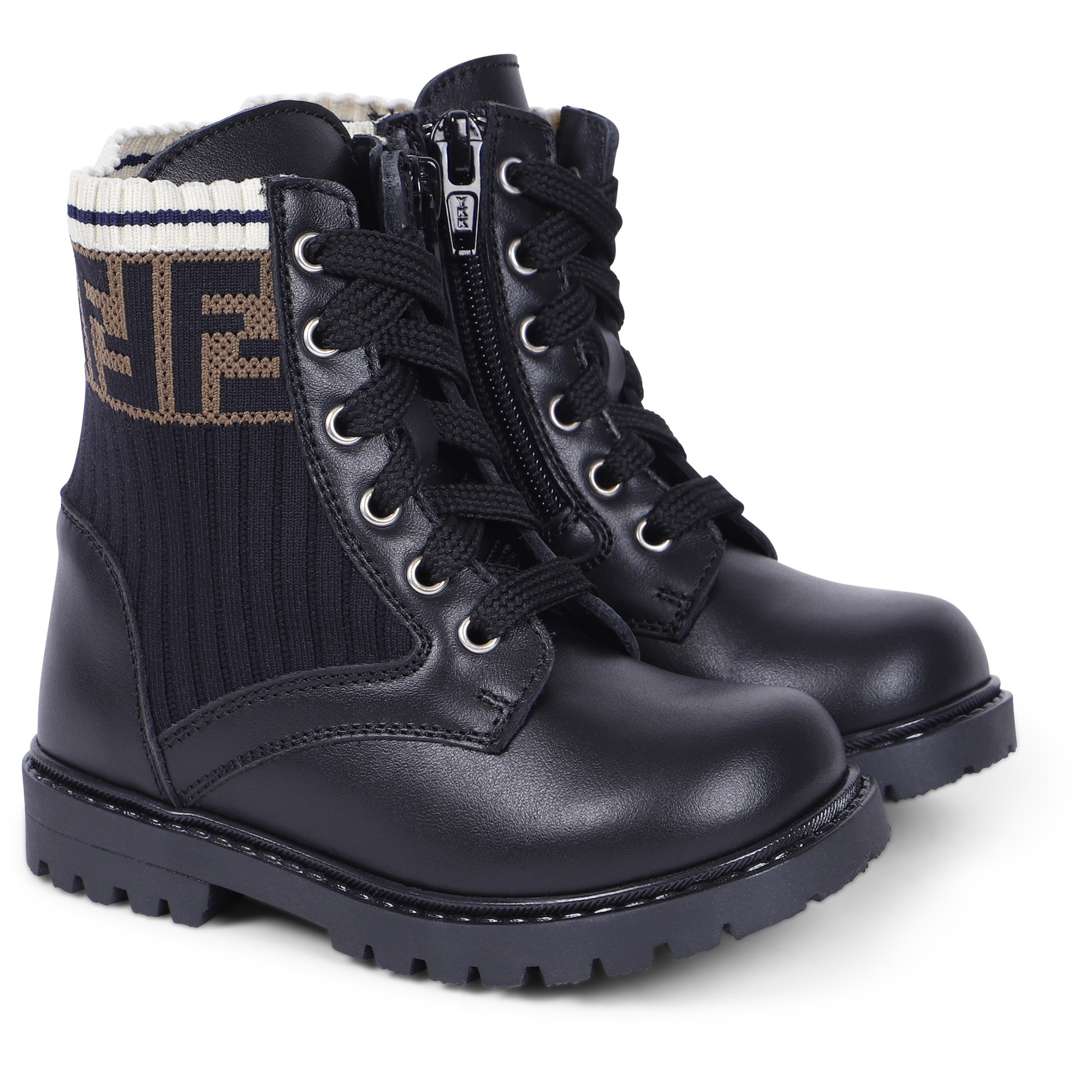 fendi lace up boots