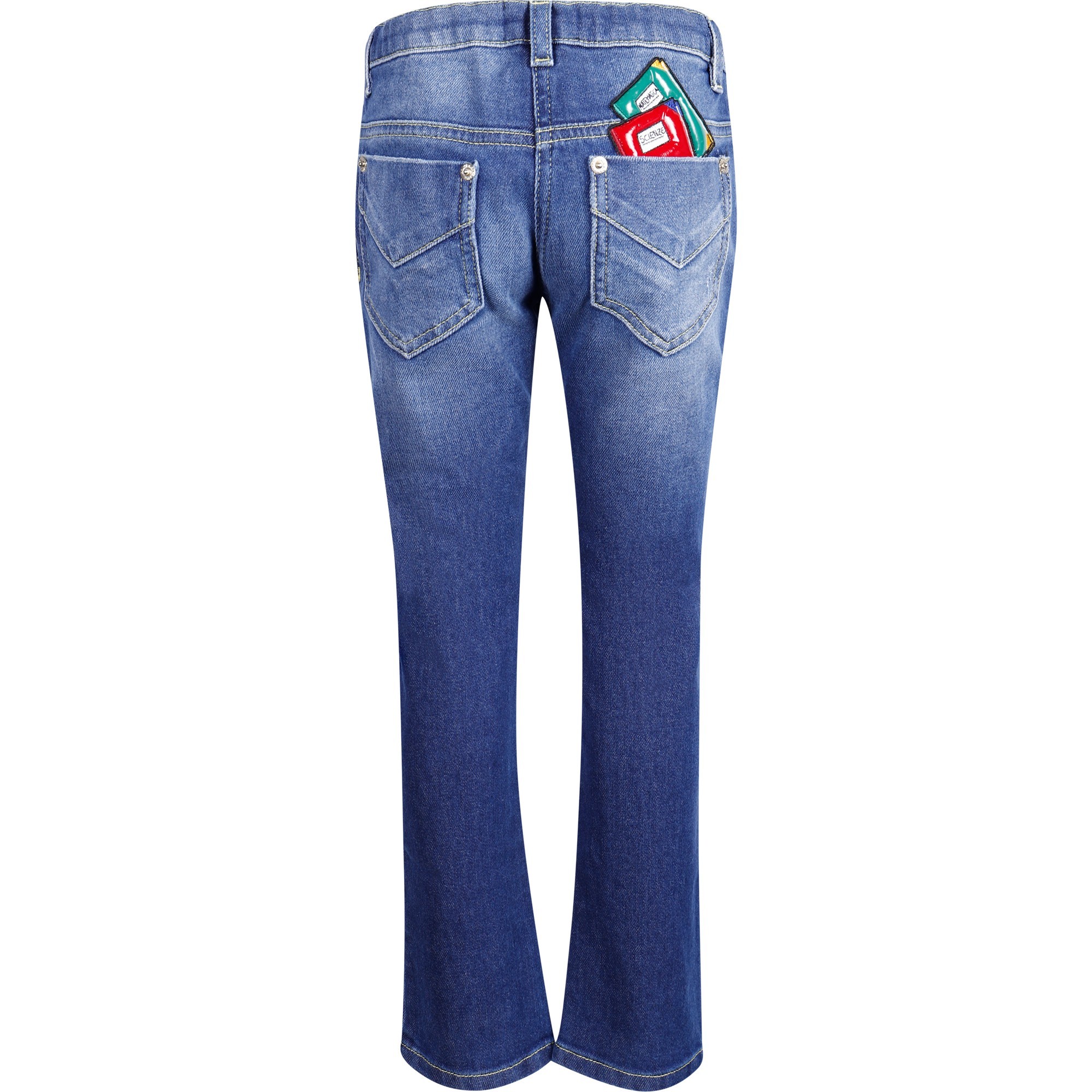 Dolce & Gabbana Girls Discover Hashtag Learn Adventure Jeans