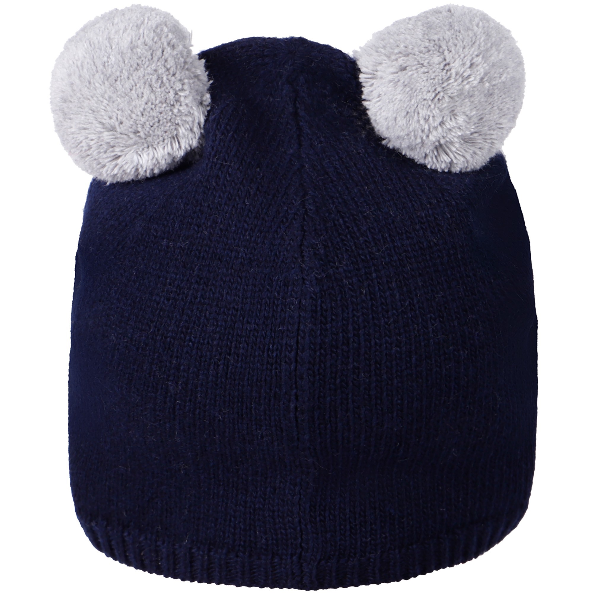 Il Gufo Baby Double Pom Pom Hat In Navy Bambinifashion Com