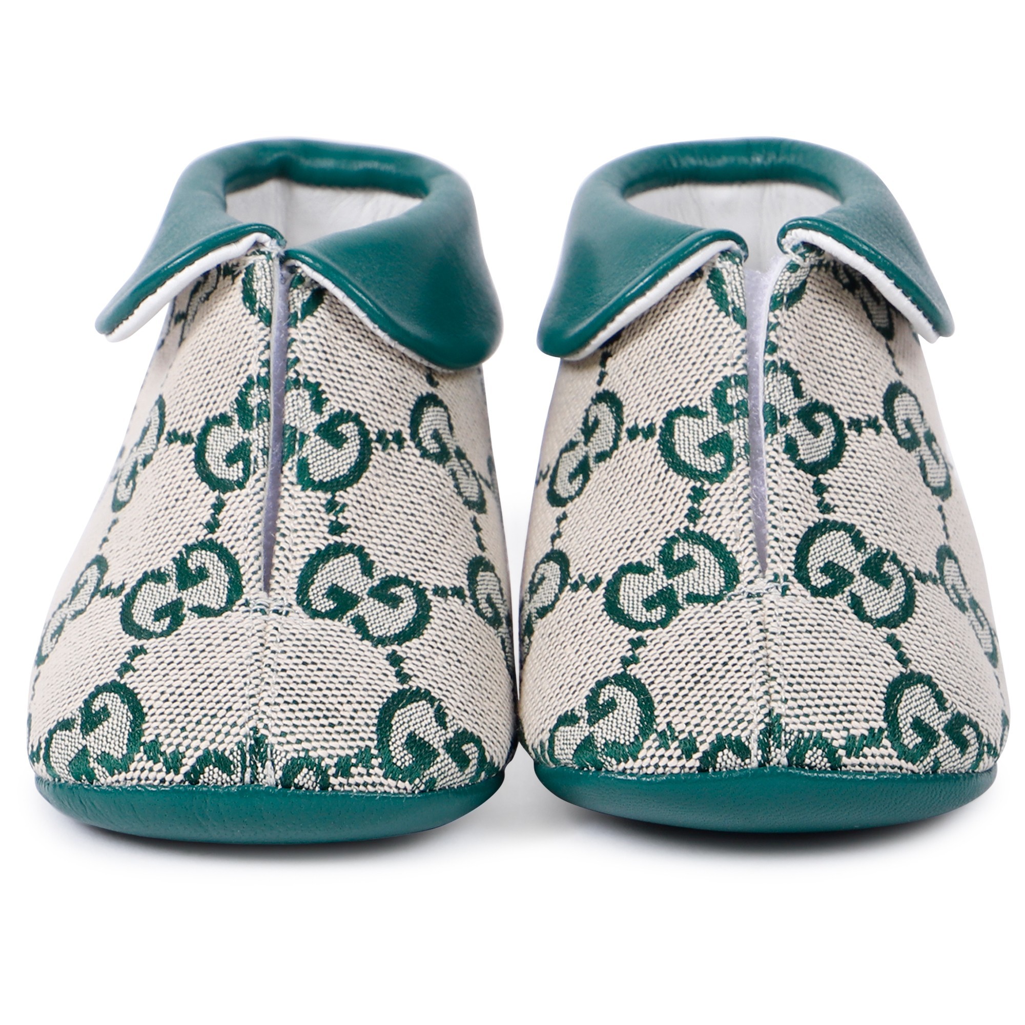 Gucci Baby Green GG Ankle Booties - BAMBINIFASHION.COM