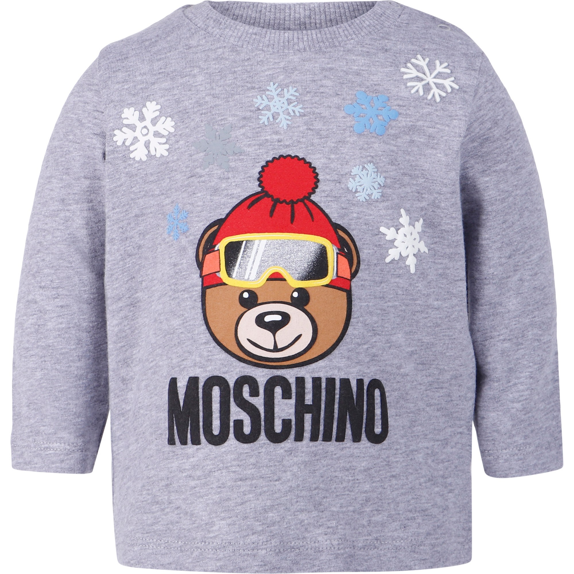 Moschino Baby Skit Teddy Sweater in Grey —