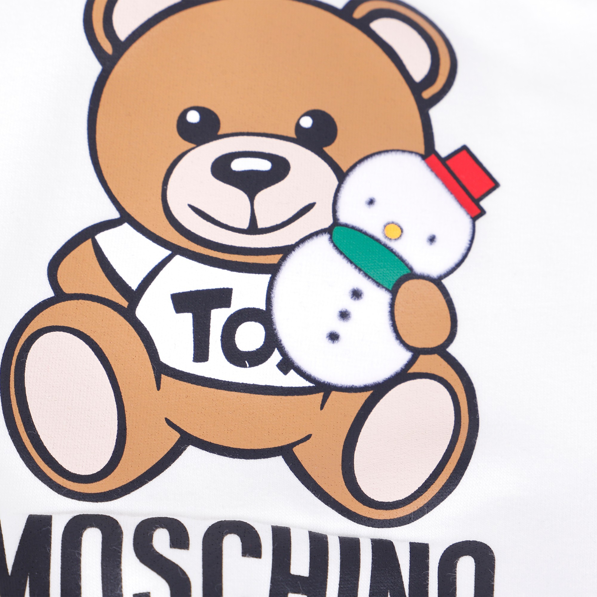 white snowman sweatshirt