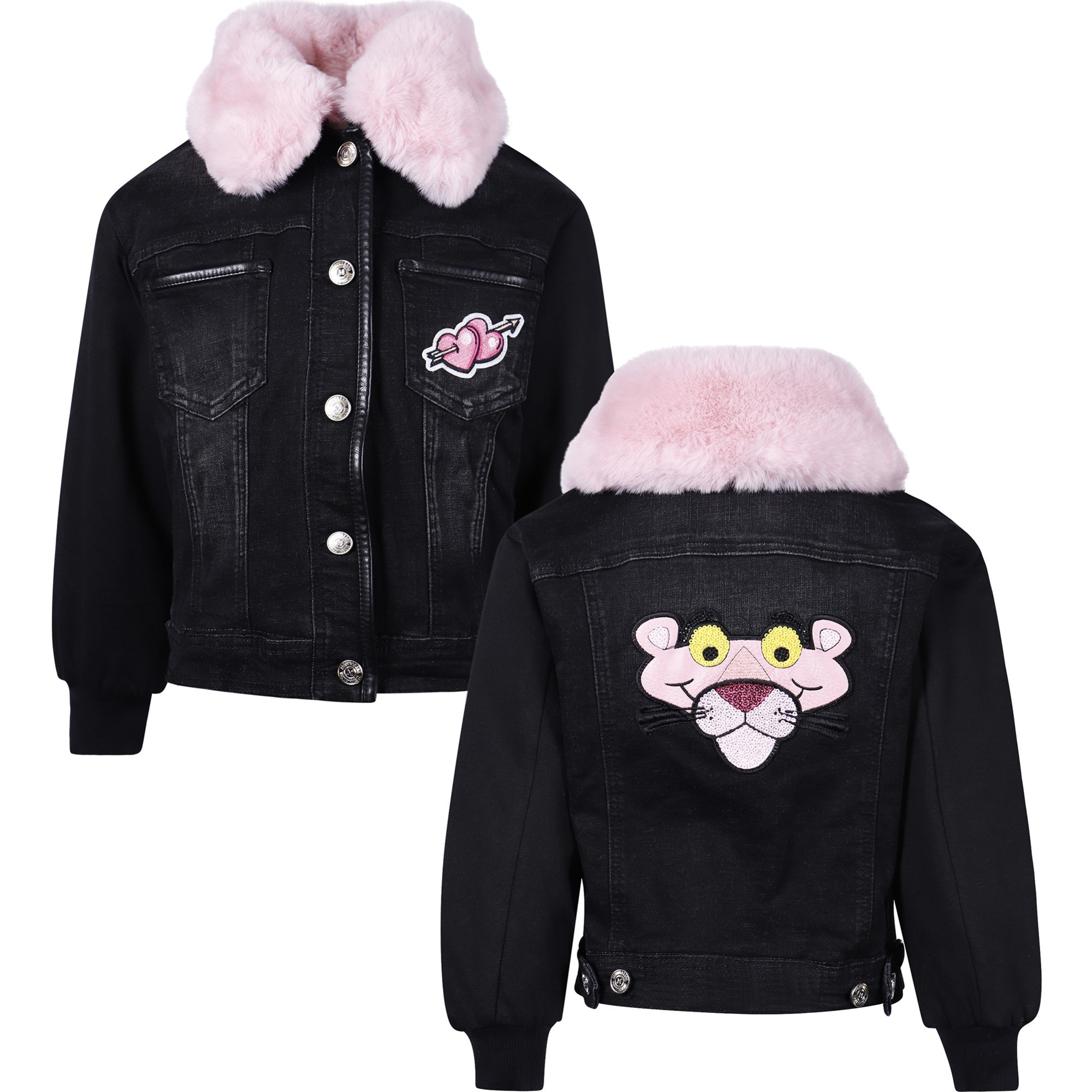 pink panther denim jacket