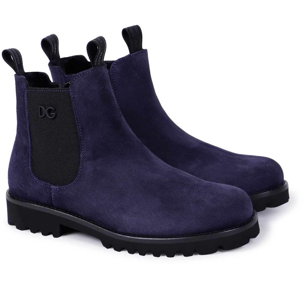 Dolce & Gabbana Boys Chelsea Boots in Navy