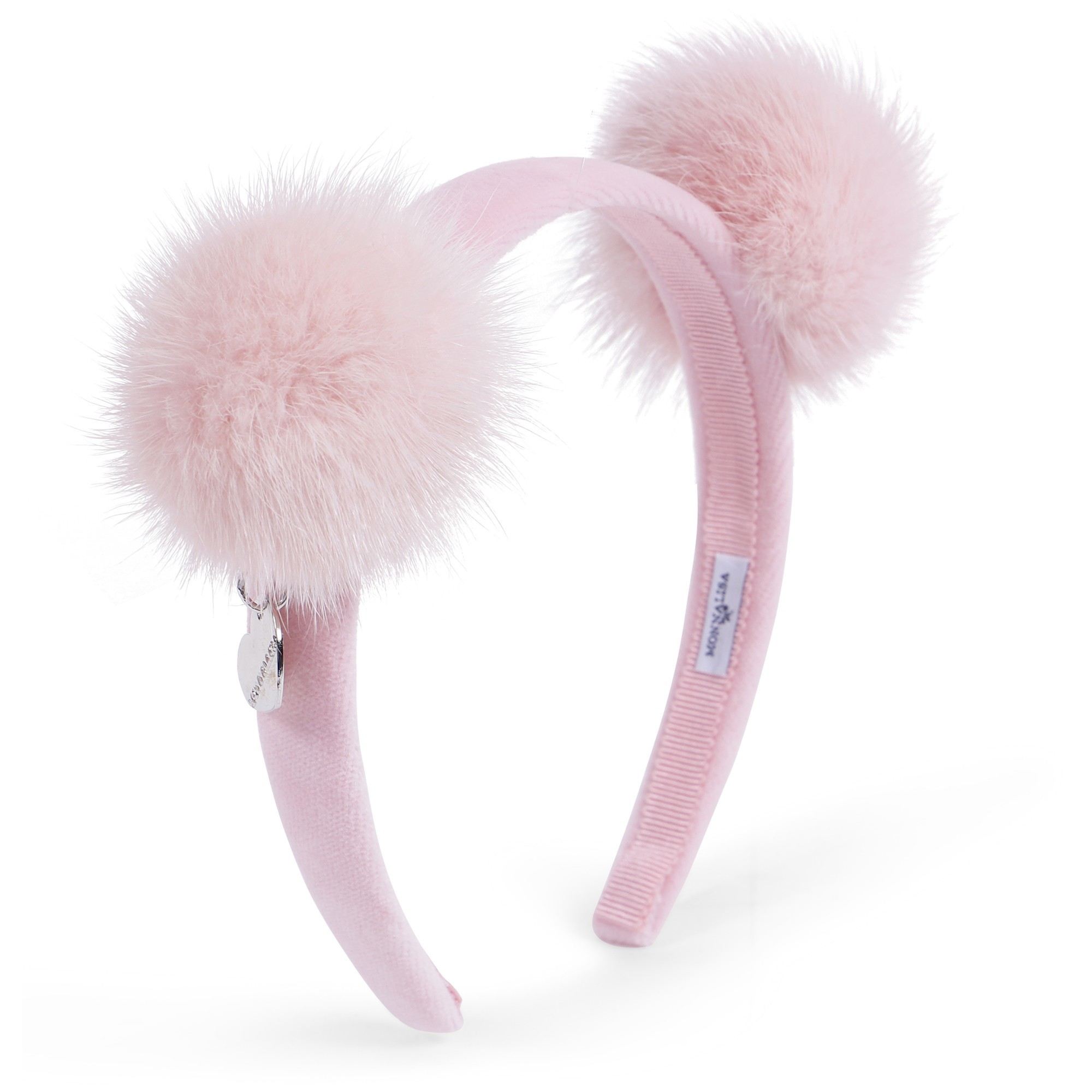 Monnalisa Girls Pink Pom Pom Headband