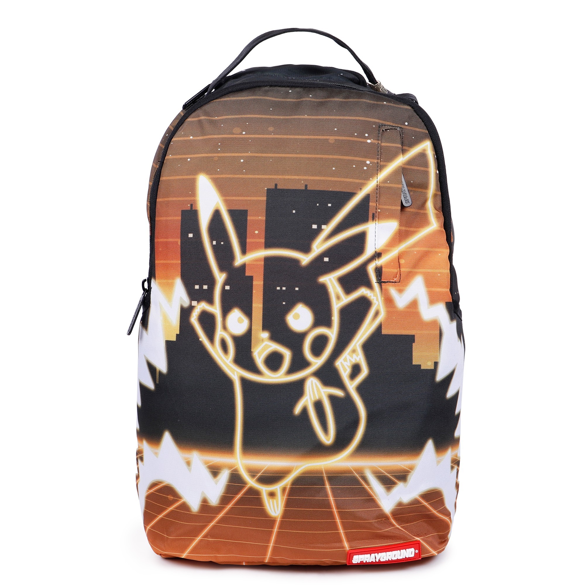 Sprayground Neon Pikachu Shark Backpack —