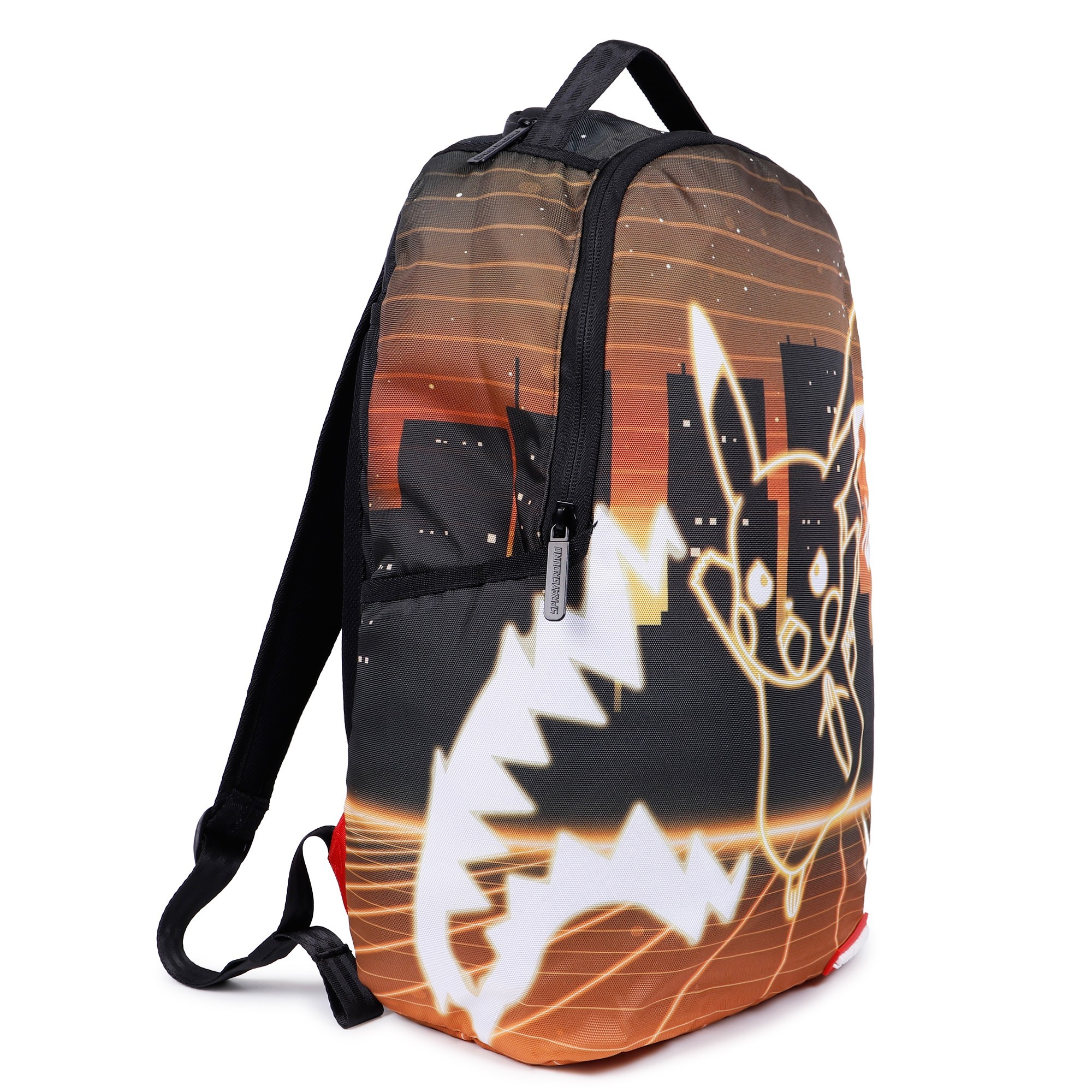 Sprayground Neon Pikachu Shark Backpack —