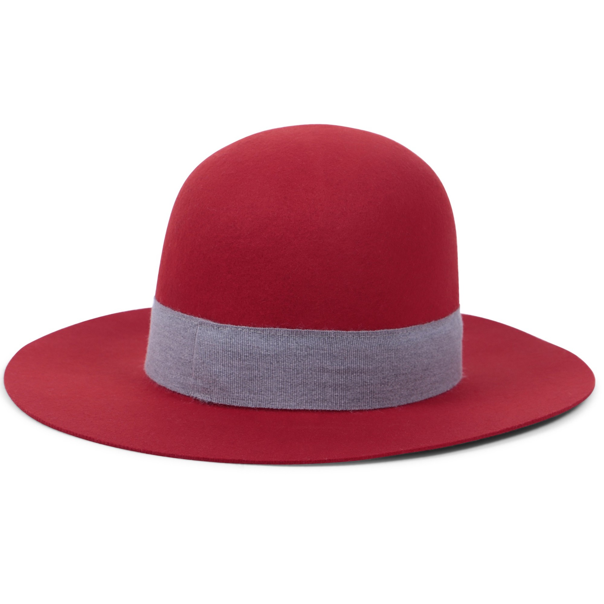 red brim hat