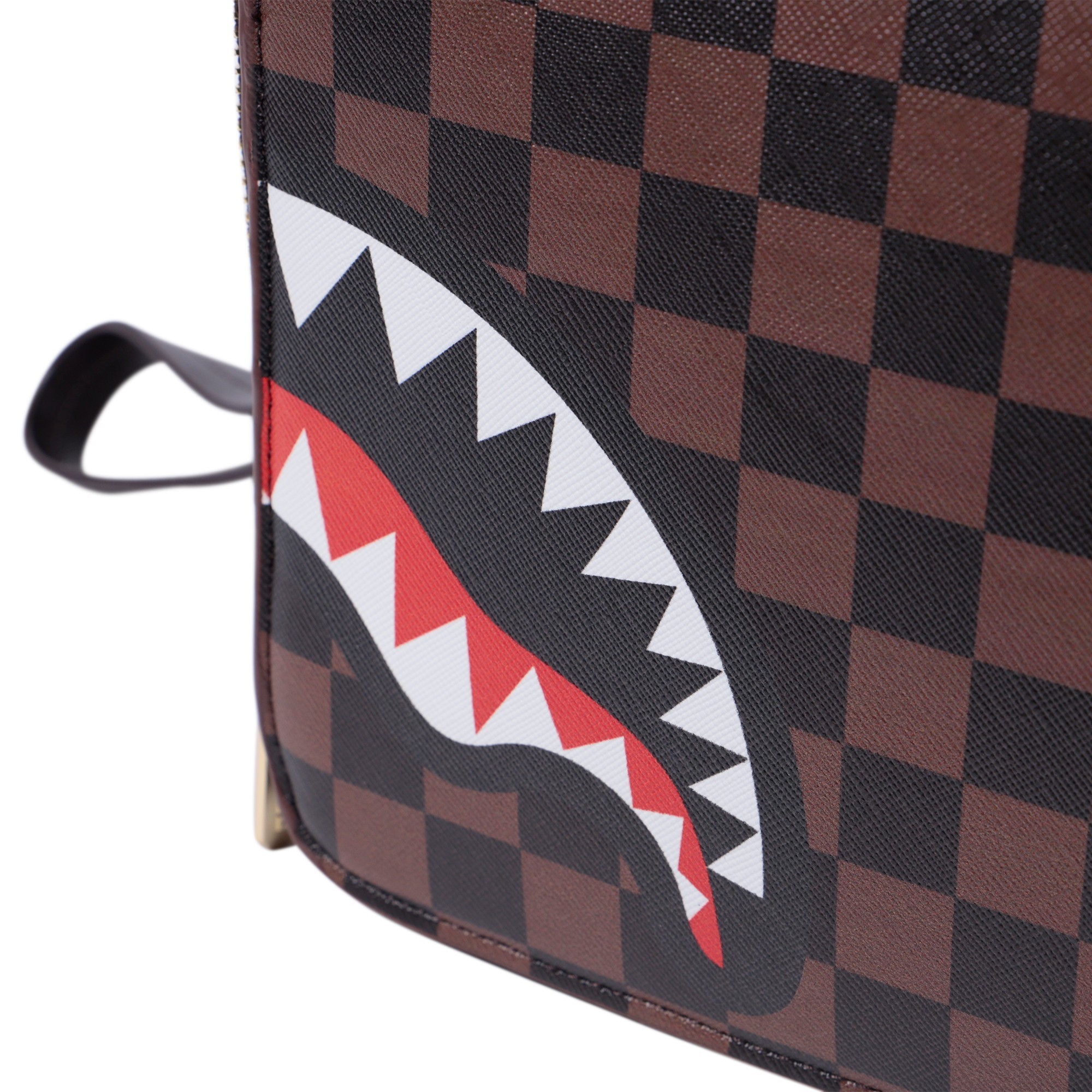 Sprayground Checkered Shark Toiletry Bag