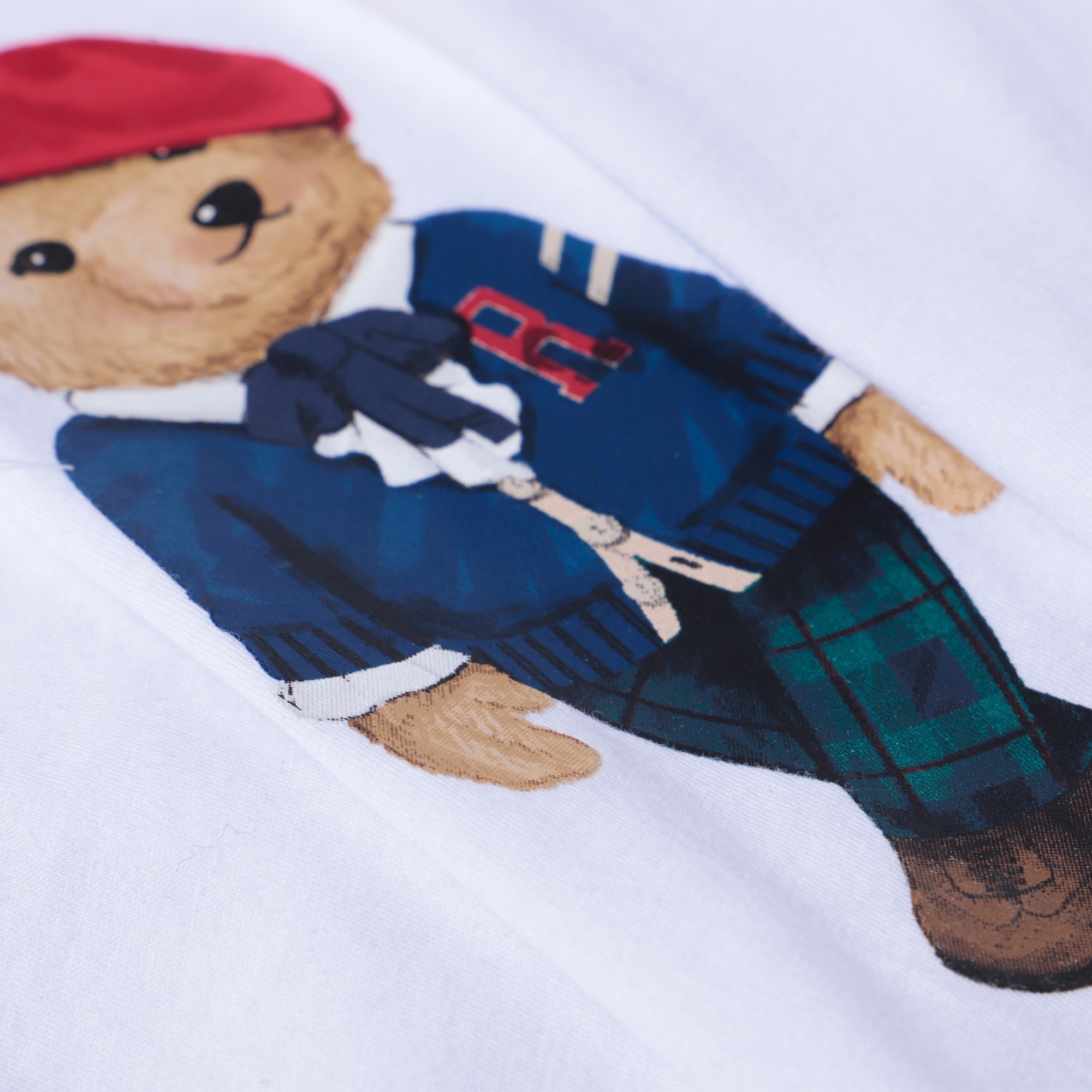 Ralph Lauren Girls Polo Bear TShirt in White