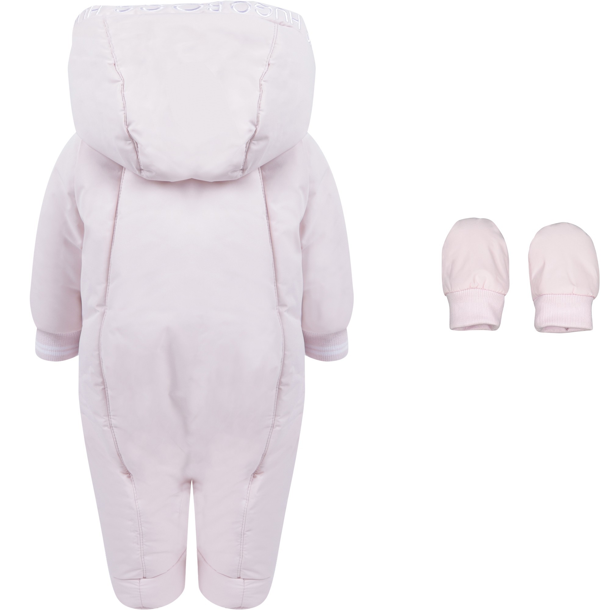 Boss Baby Snowsuit with Mittens & Booties in Pink