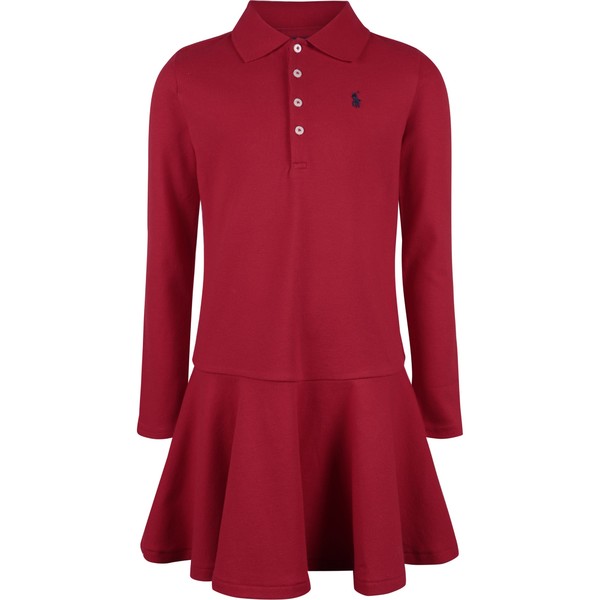 Red polo shirt dress clearance