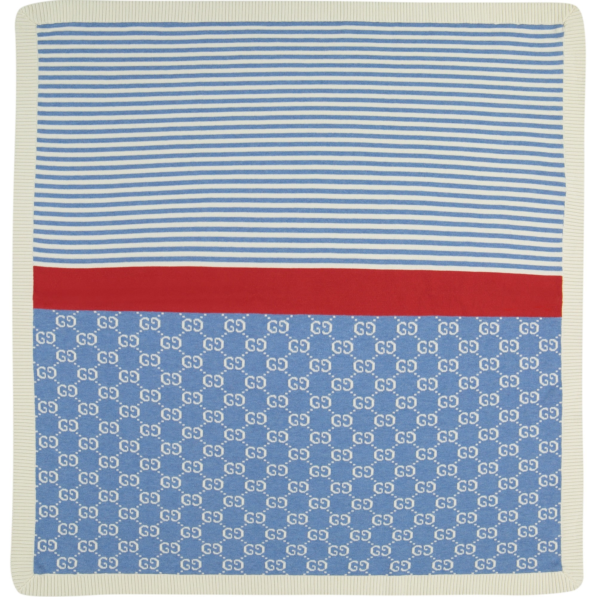 Gucci Baby GG Stripe Blanket in in Blue