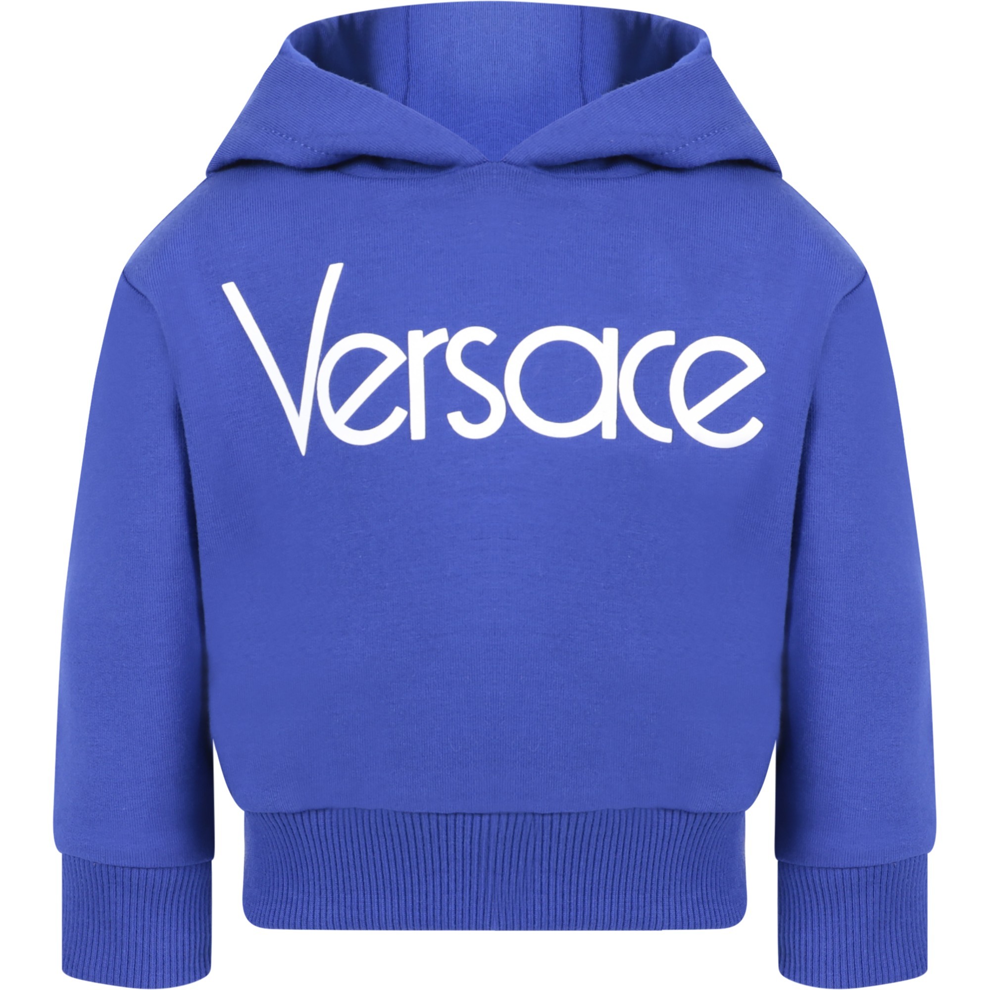 Young Versace Baby Logo Hoodie in Blue