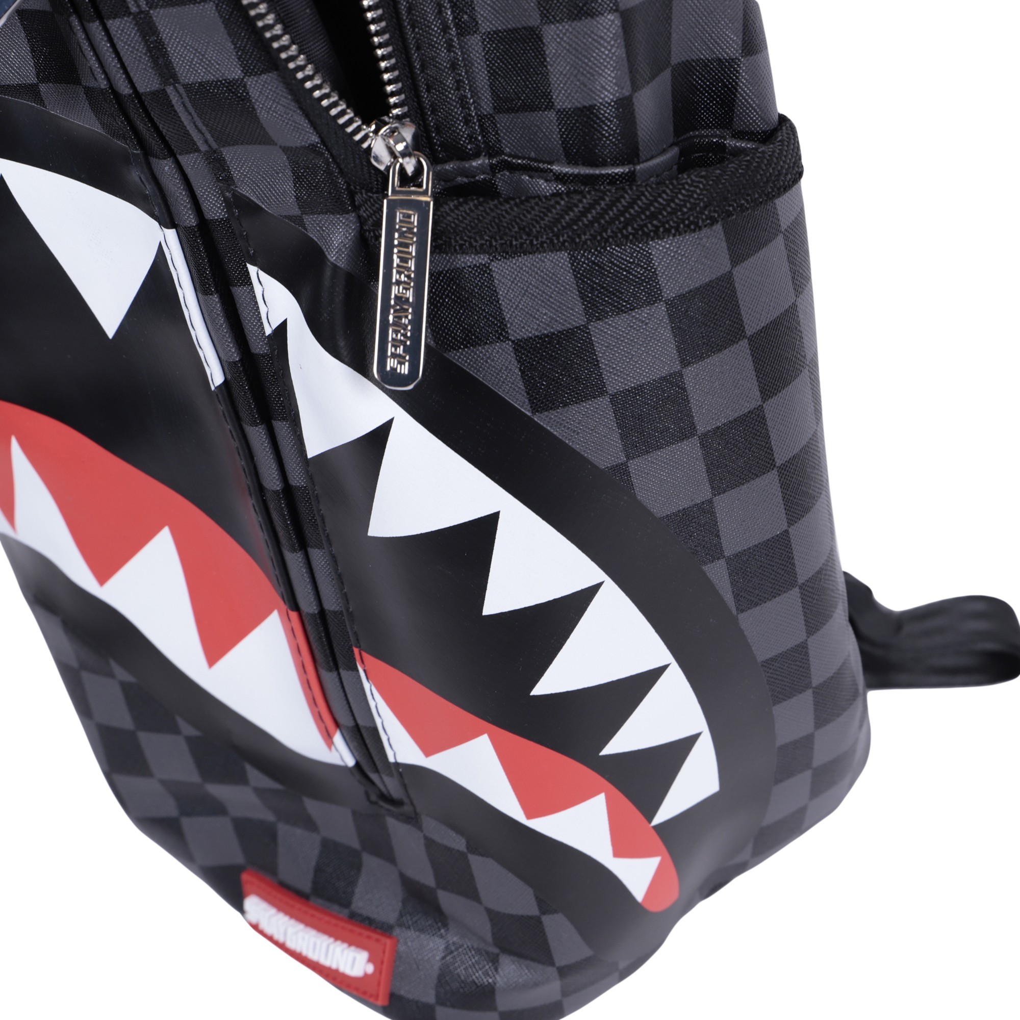 checkered shark backpack