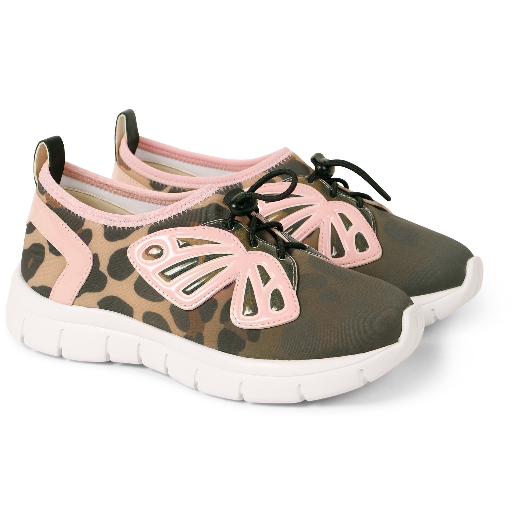 girls leopard sneakers