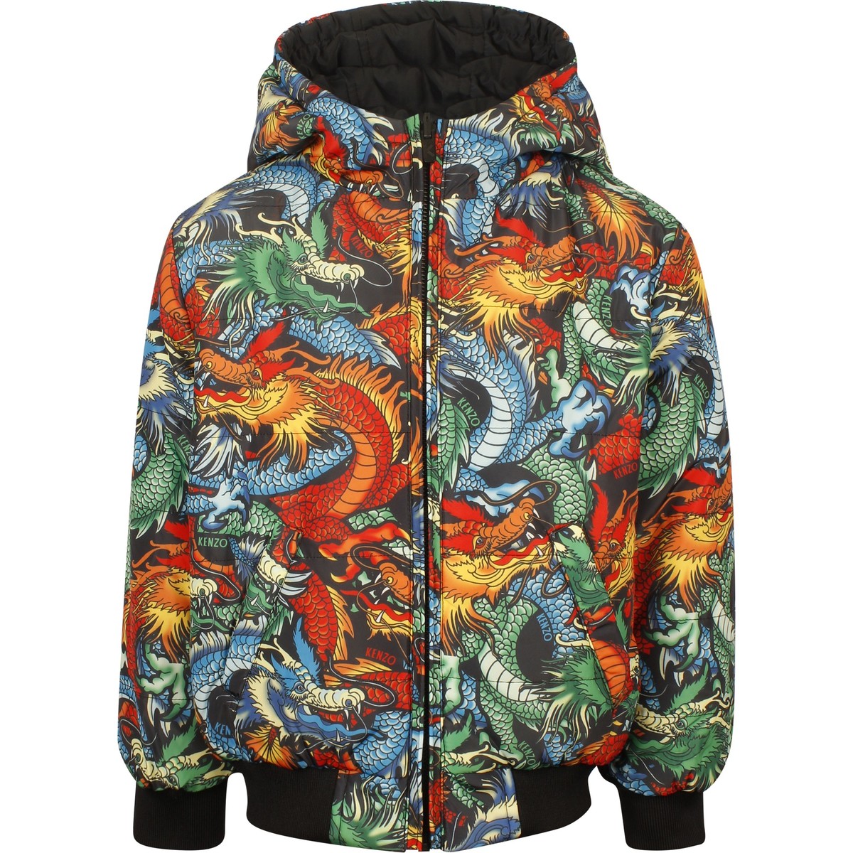 Kenzo Kids Boys Reversible Dragon Print Jacket