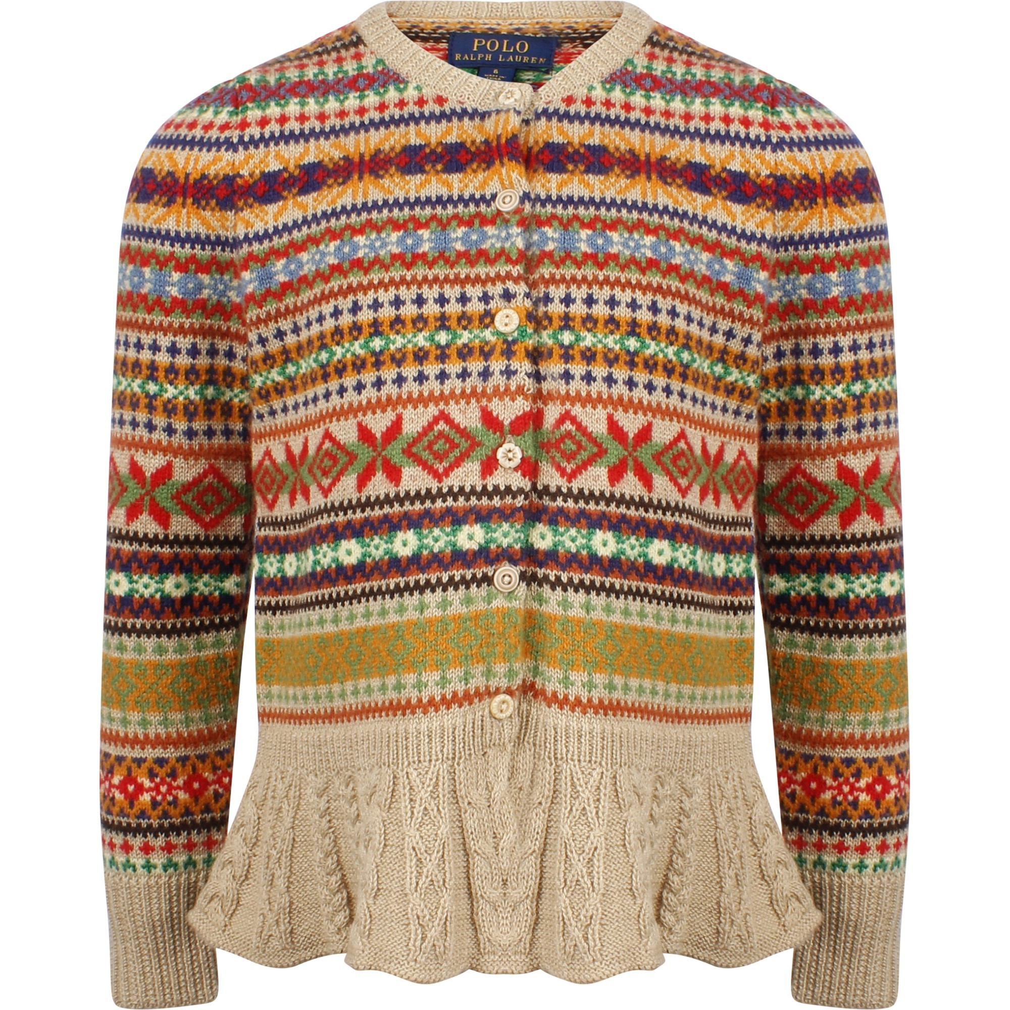 Polo Ralph Lauren Girls Colorful Knit Cardigan