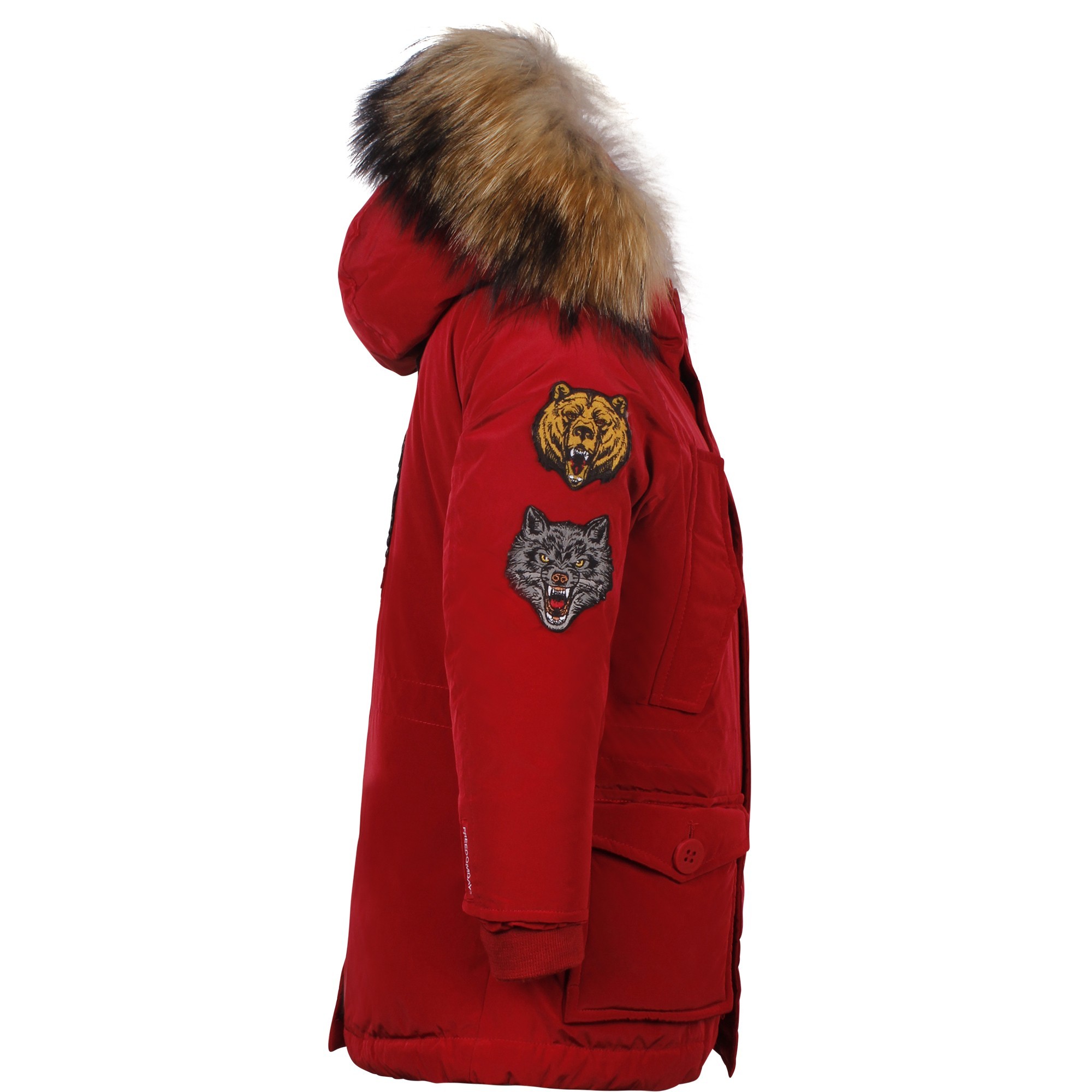 boys red parka