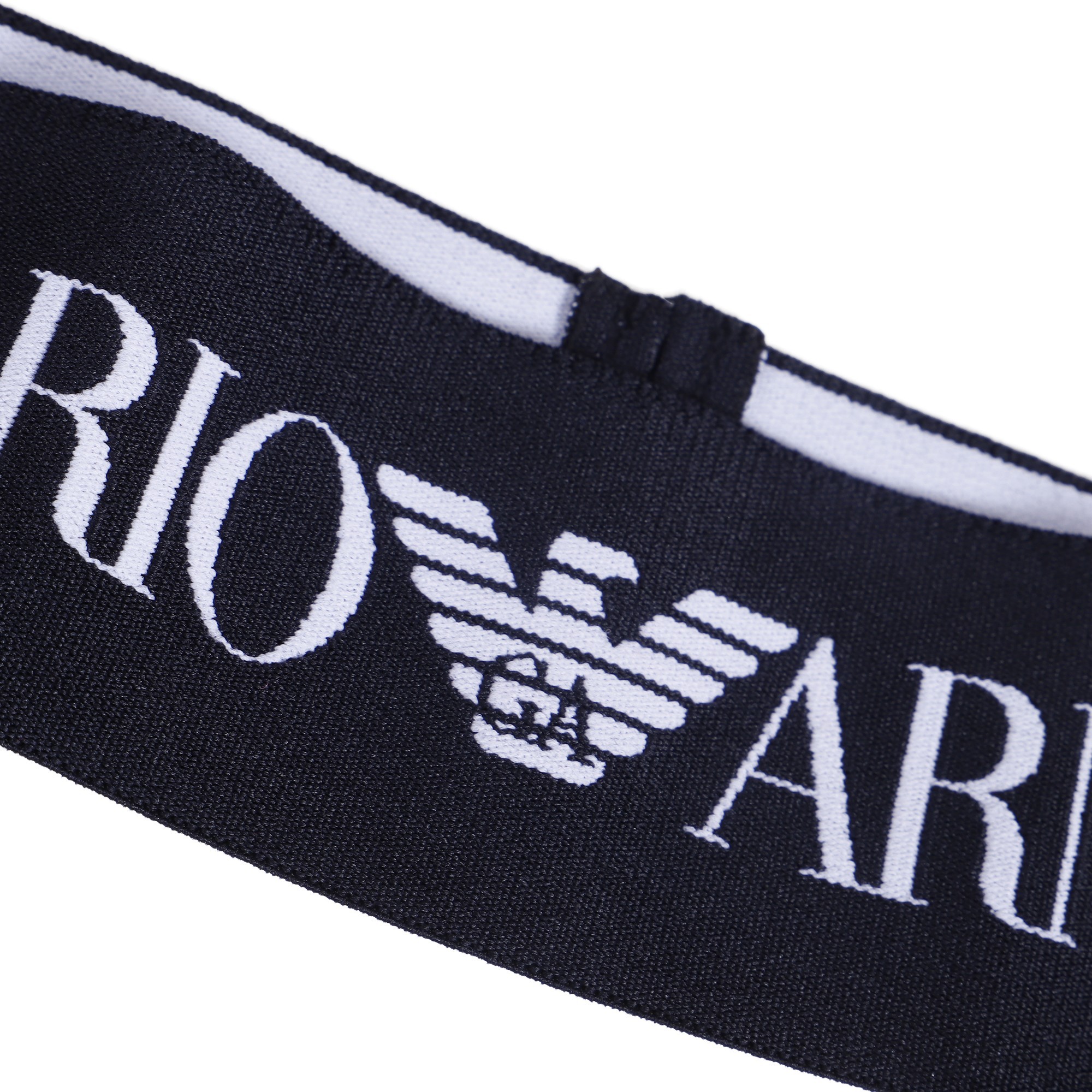 Emporio Armani All Black Logo Cap & Sweat Band - BAMBINIFASHION.COM