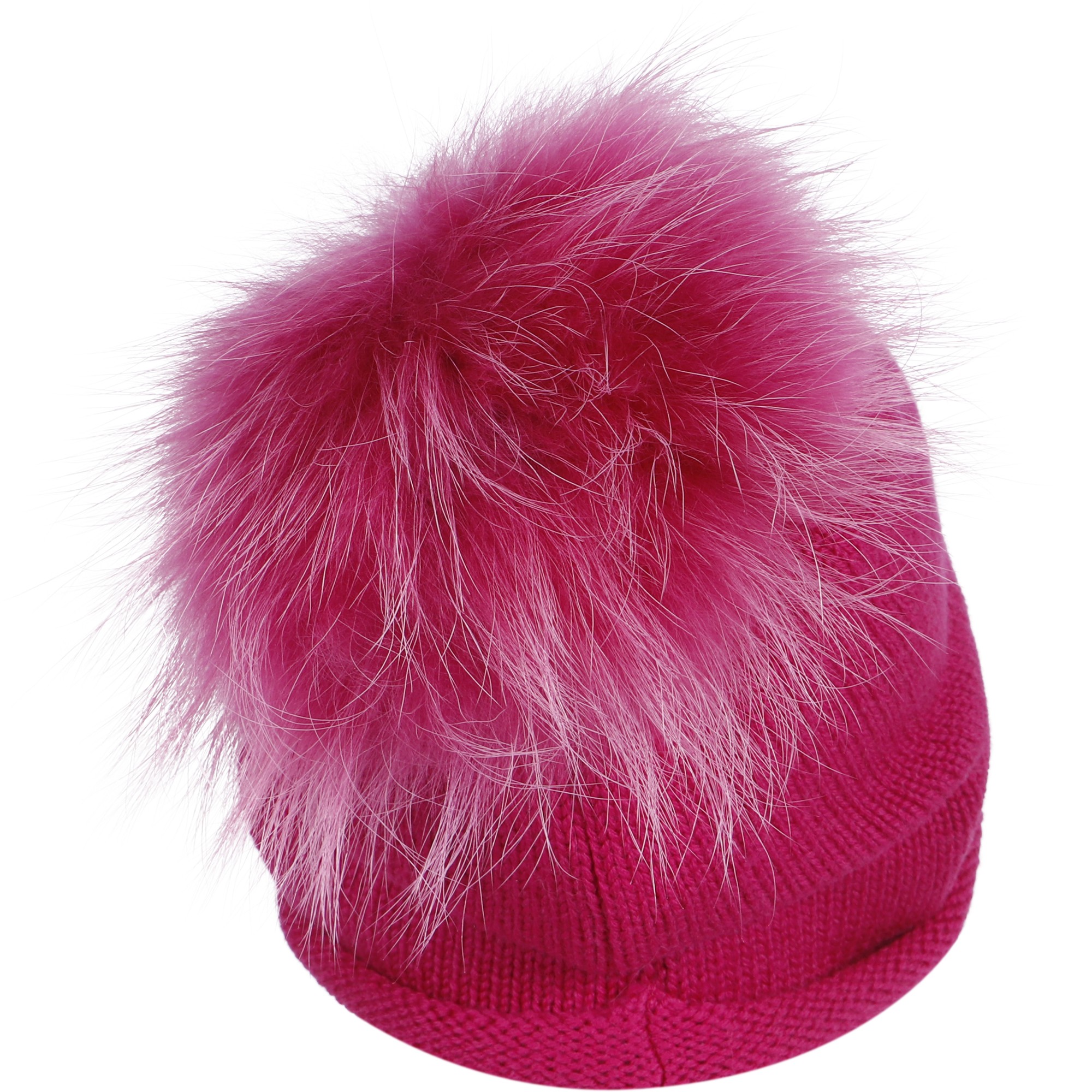 Freedomday Girls Pom Pom Beanie Hat in Dark Pink — BAMBINIFASHION.COM