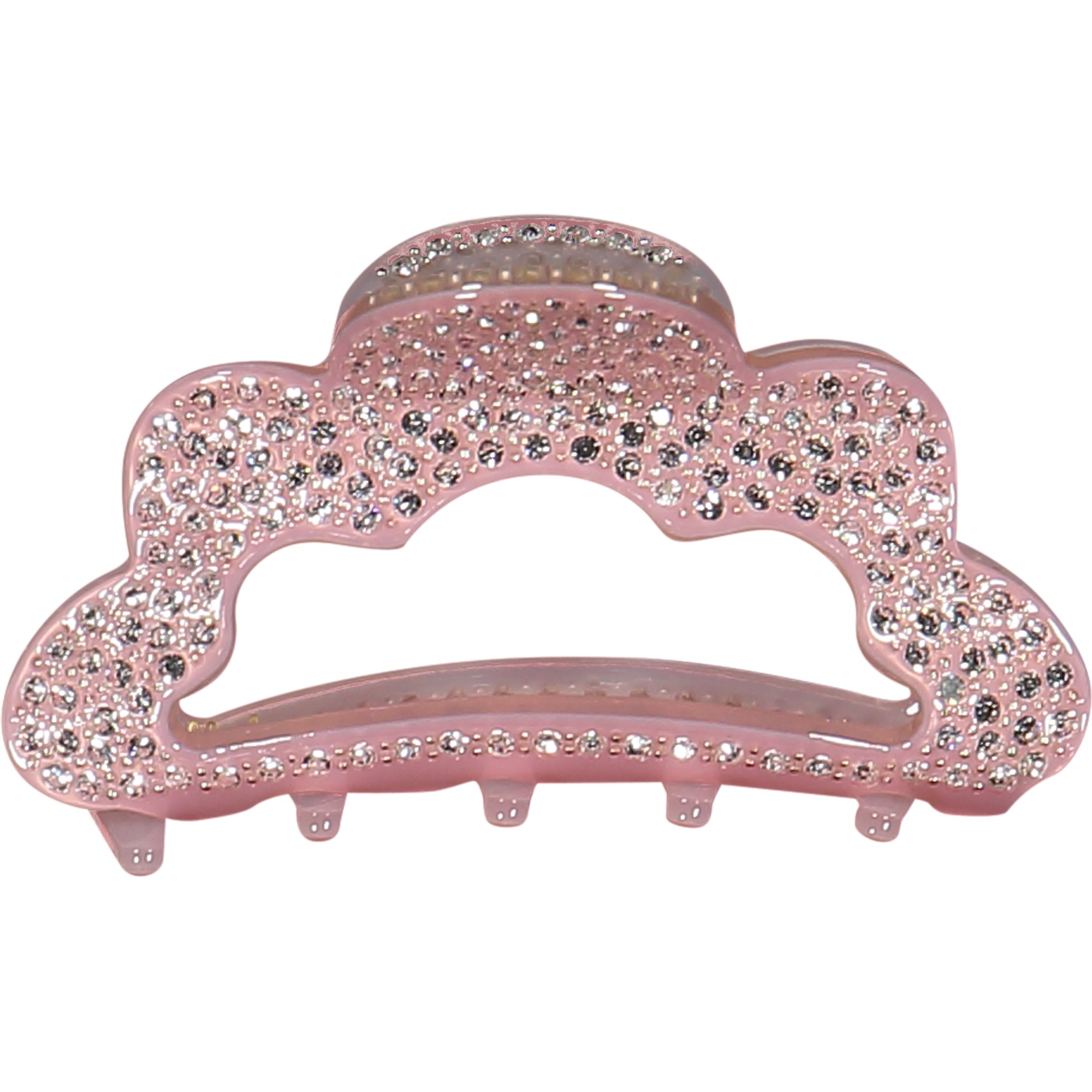 Milledeux Girls Crystal Claw Hair Clip in Pink —