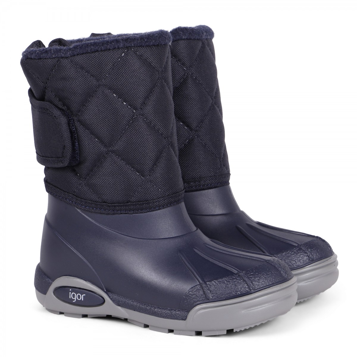 Igor Quilted Velcro Snow Boots