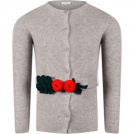 Billieblush Pom Pom Cardigan /& Hairclip