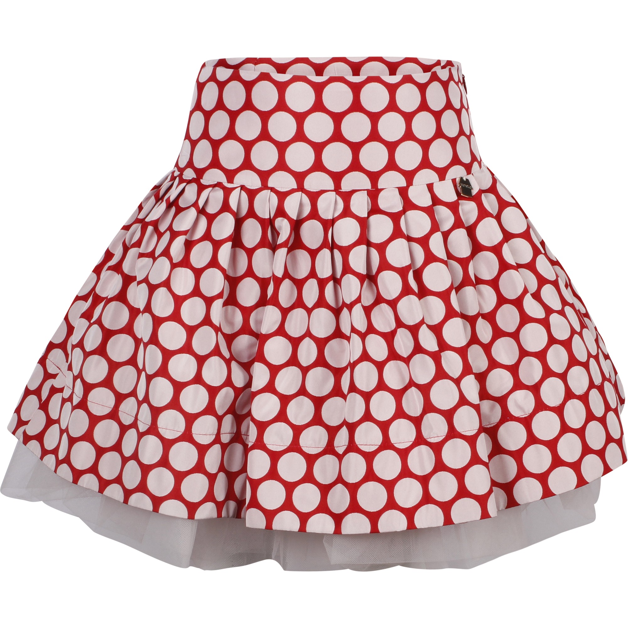Girls Polka Dot Skirt in Red