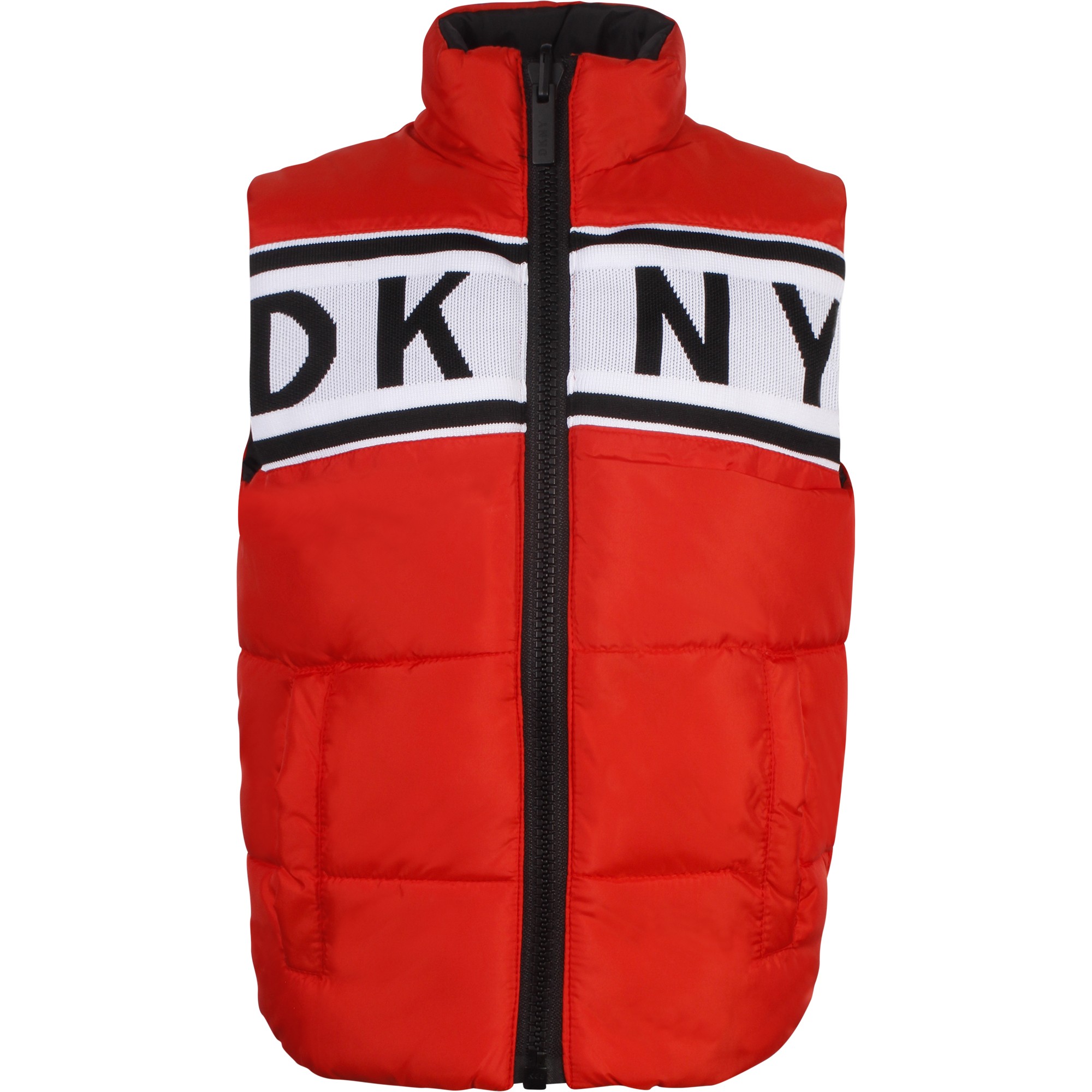 DKNY Reversible Padded Logo Gilet