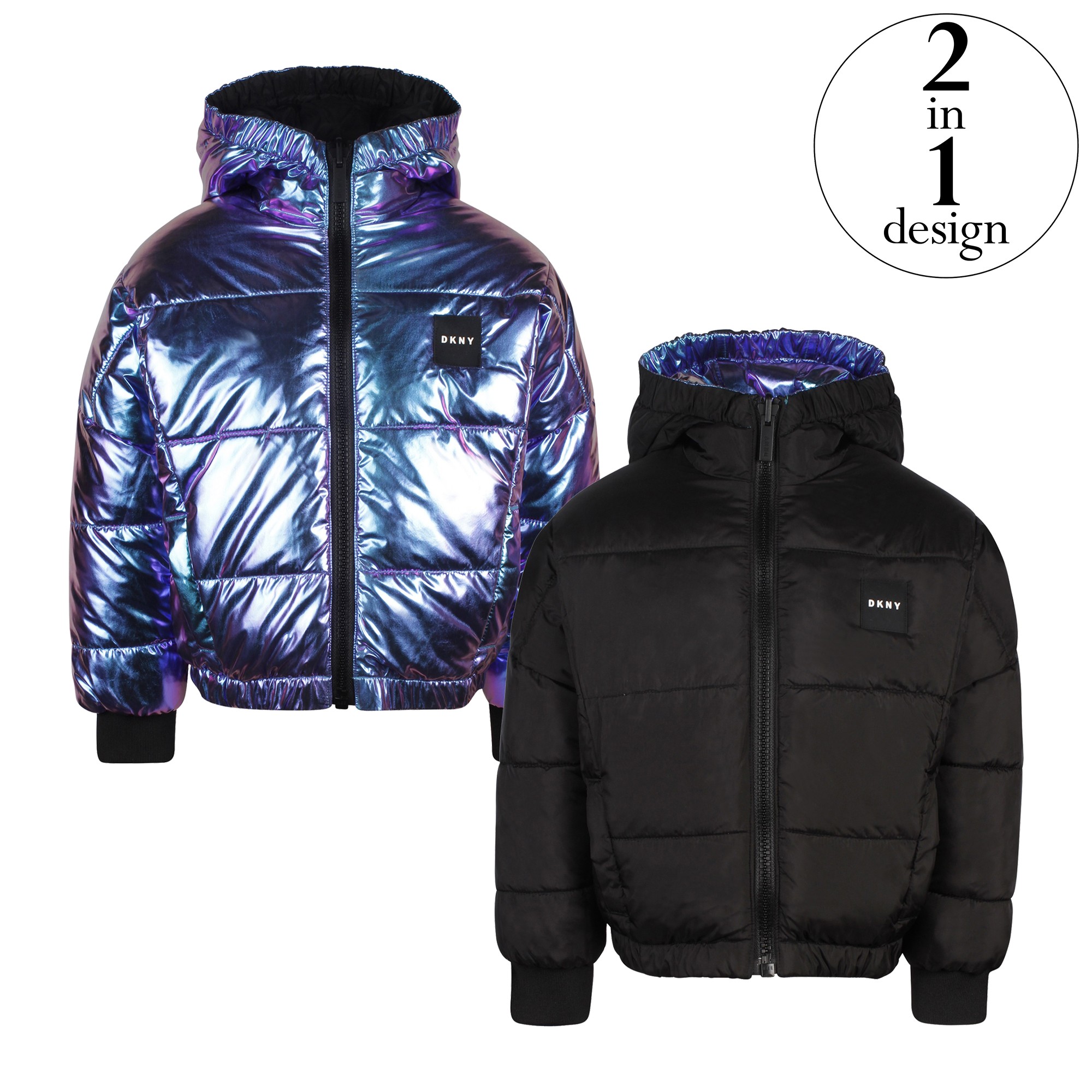 dkny metallic jacket