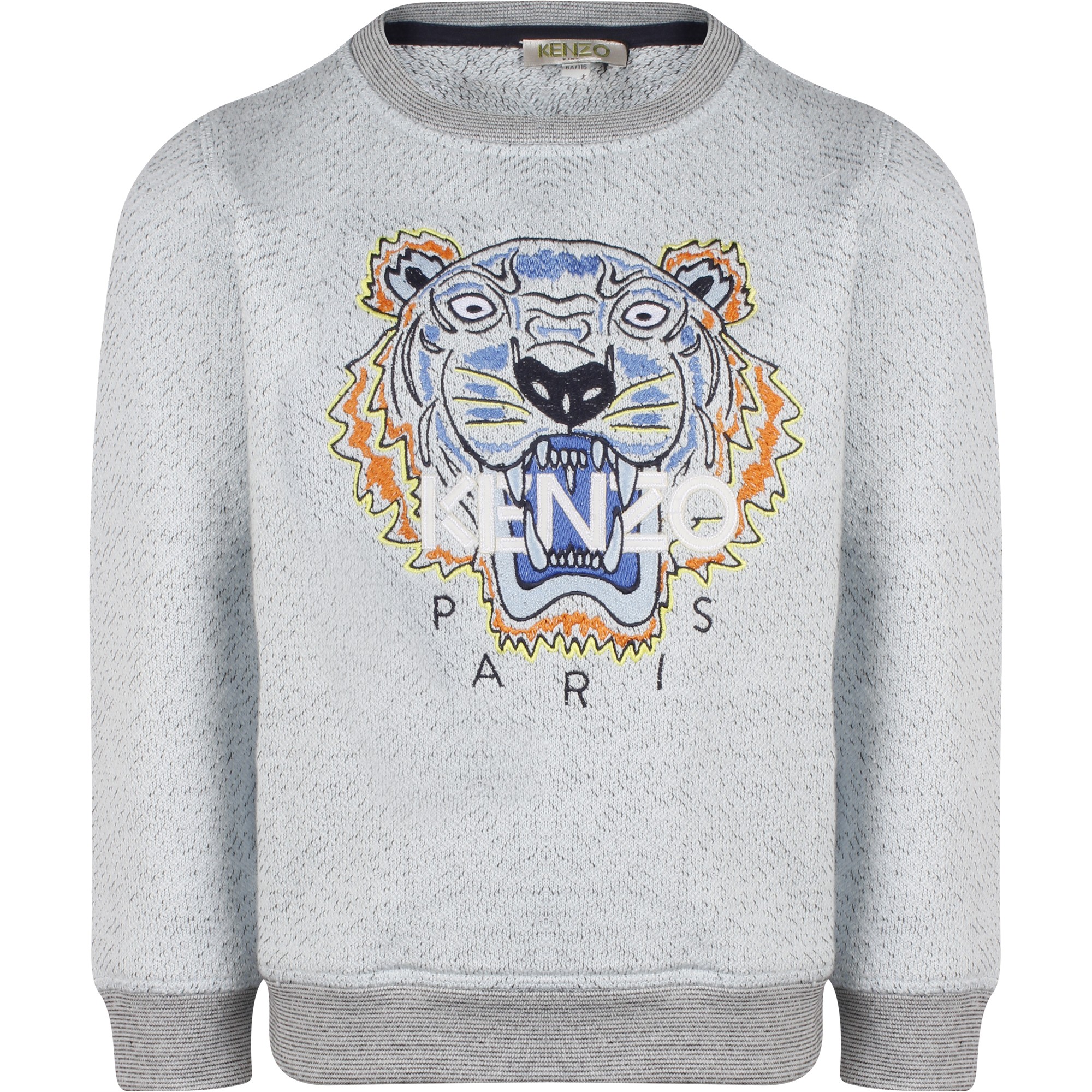 John Galliano Colorful Tiger Sweatshirt in Grey - BAMBINIFASHION.COM