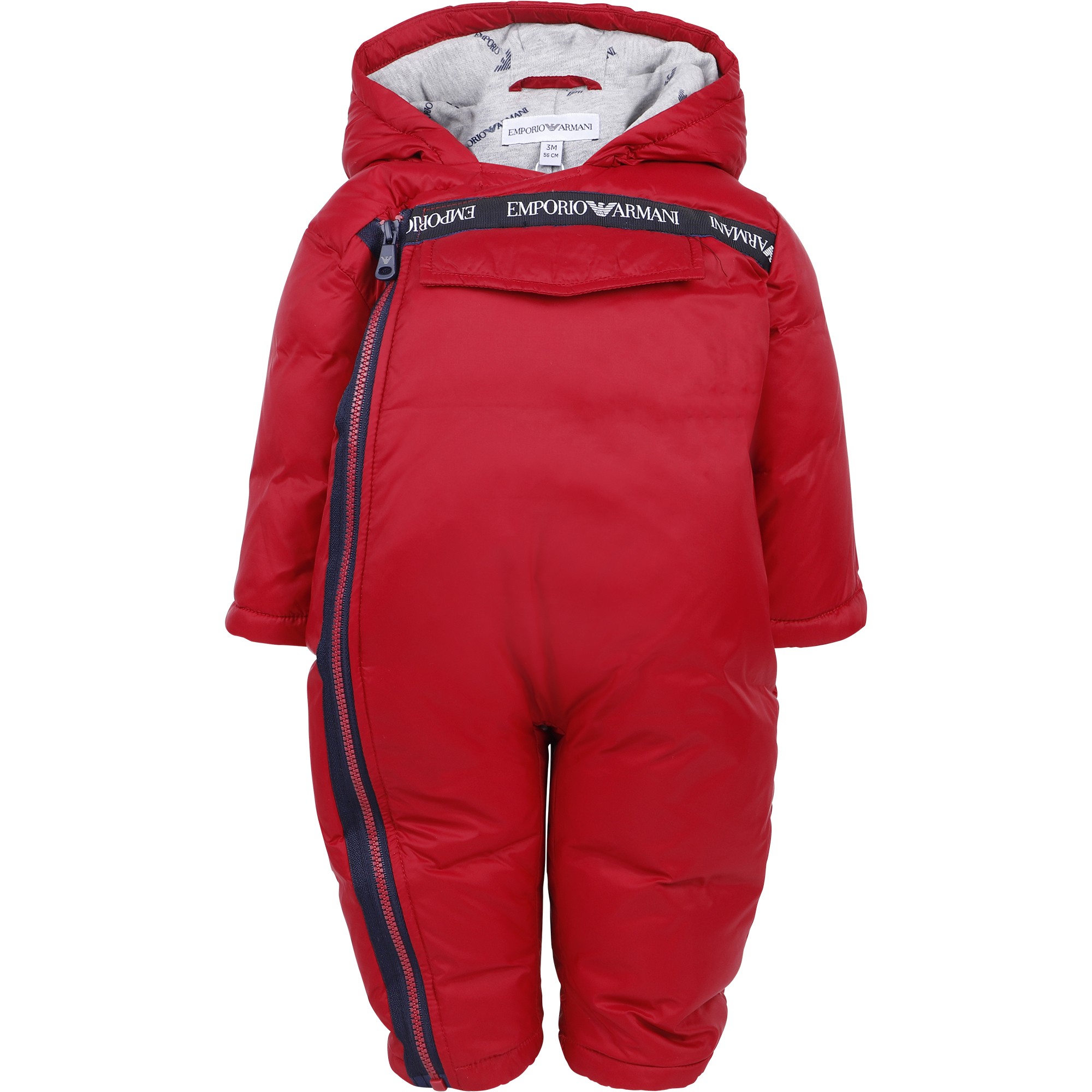 Emporio Armani Baby Snowsuit with Mittens & Booties in Red
