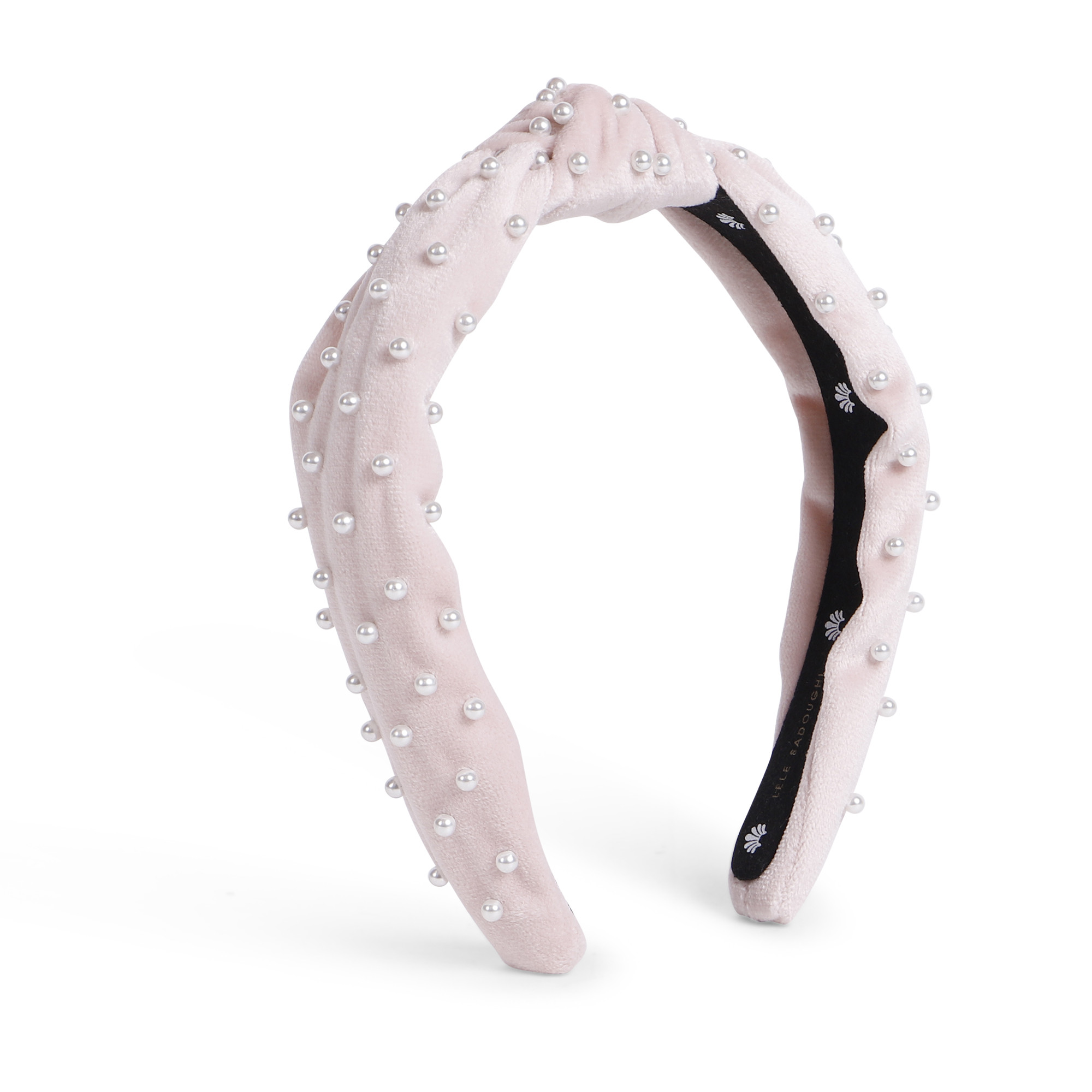 Lele Sadoughi Girls Blush Pearl Velvet Headband Bambinifashion Com