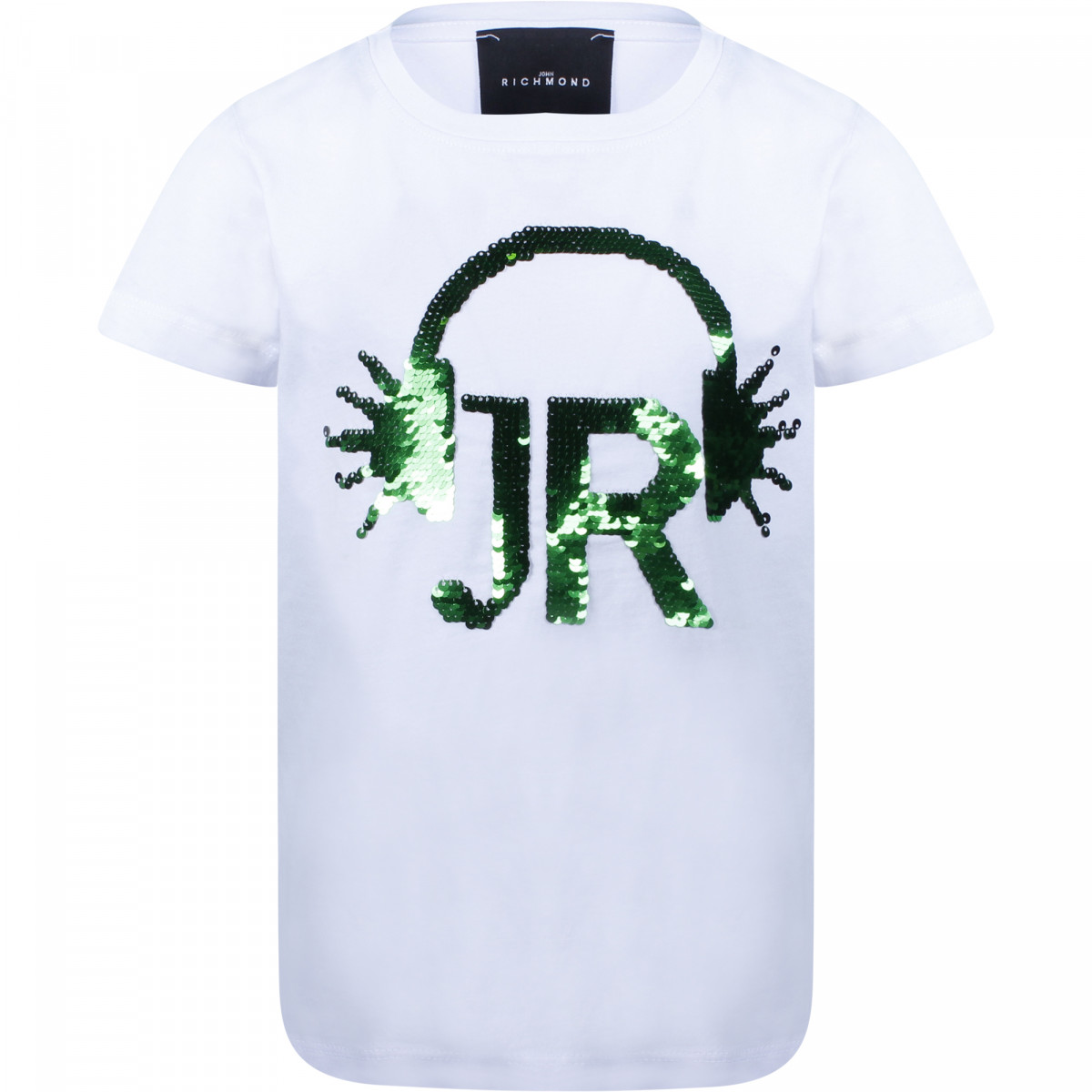sequin logo t shirt