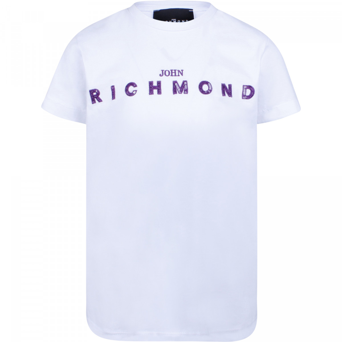sequin logo t shirt